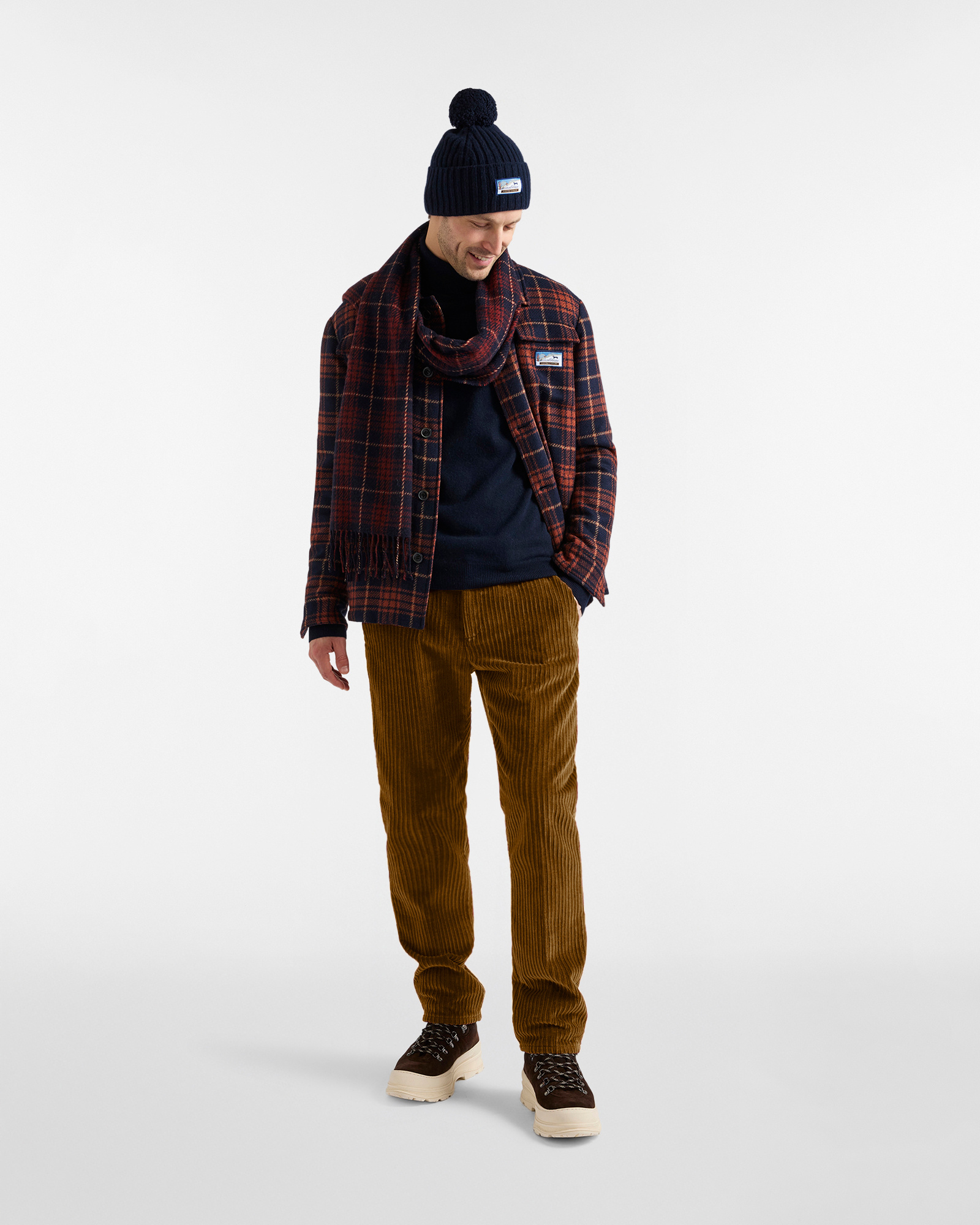 Pantalone in Velluto a Coste "Cortina a Colori", Beige, large image number 3