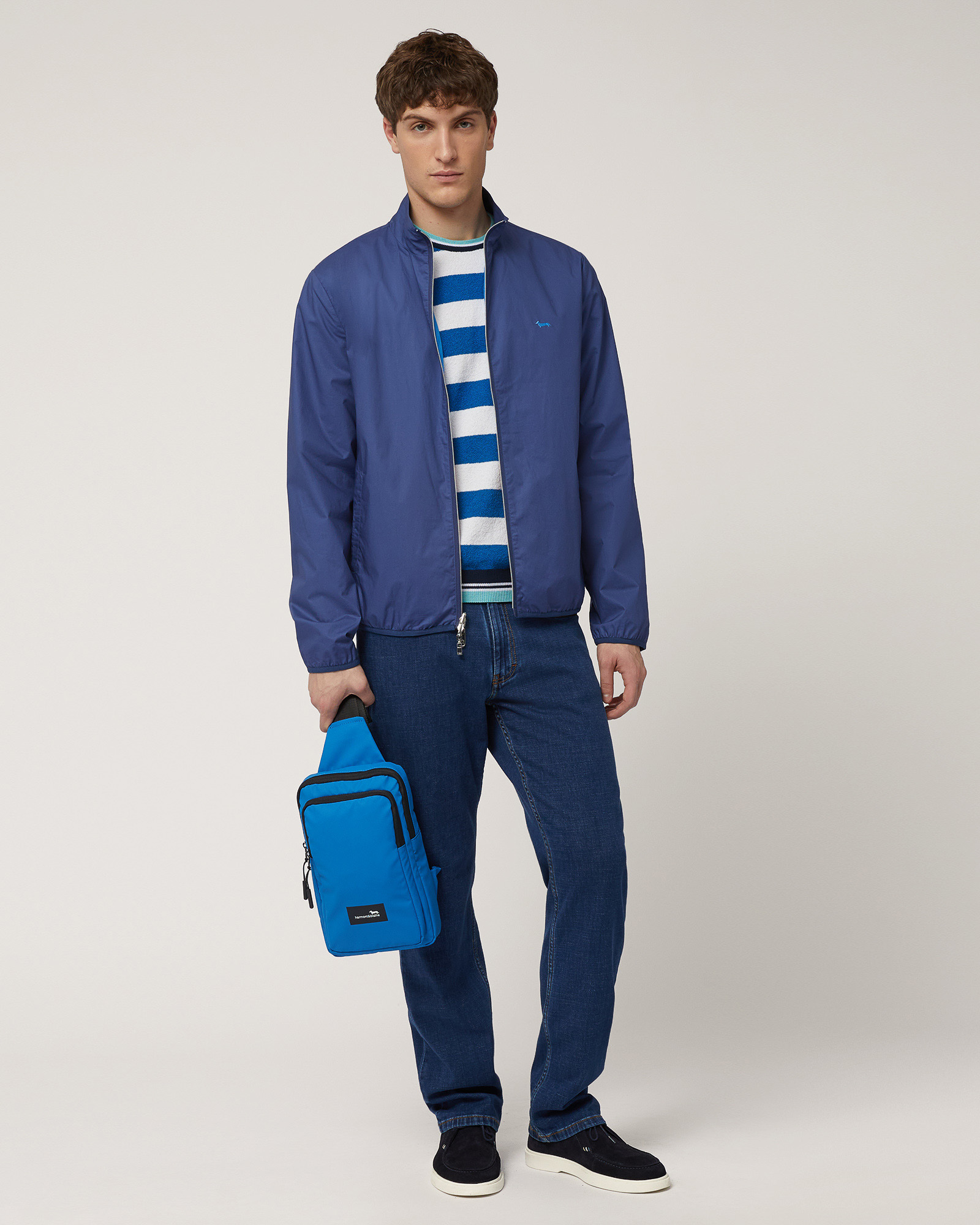 Bomber Color Block Réversible, Bleu clair, large image number 3