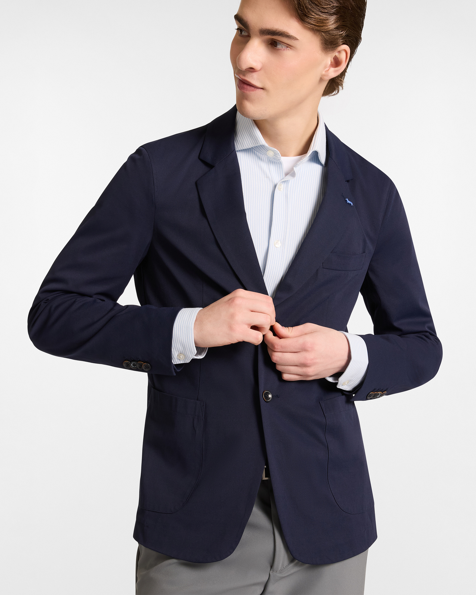 Single-Breasted Jersey Jacket with Dachshund