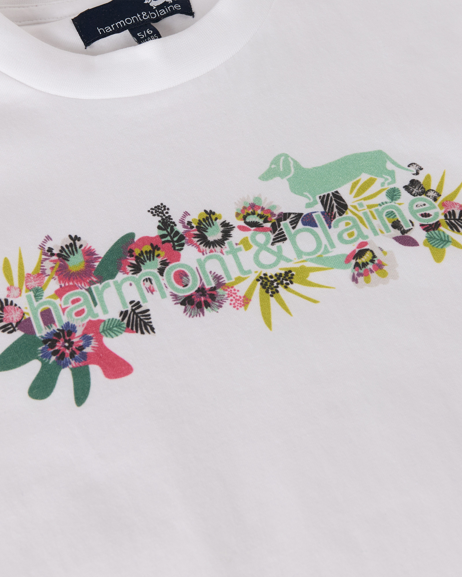 Oversized cotton T-shirt with print, White, large image number 2