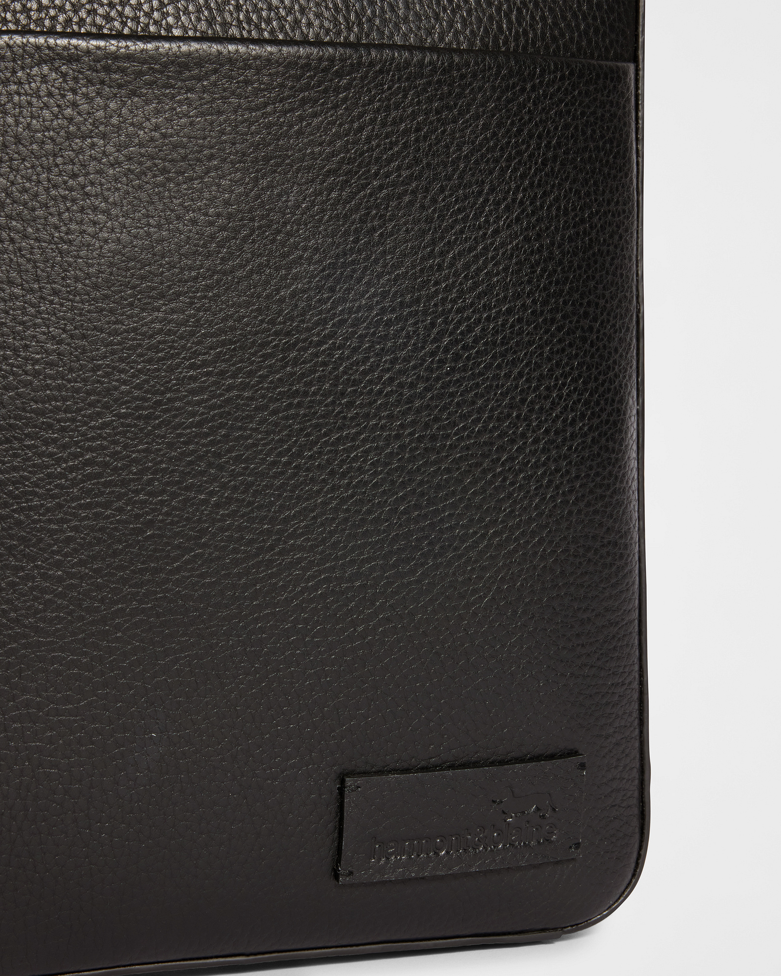 Leather Crossbody Bag, Black, large image number 2