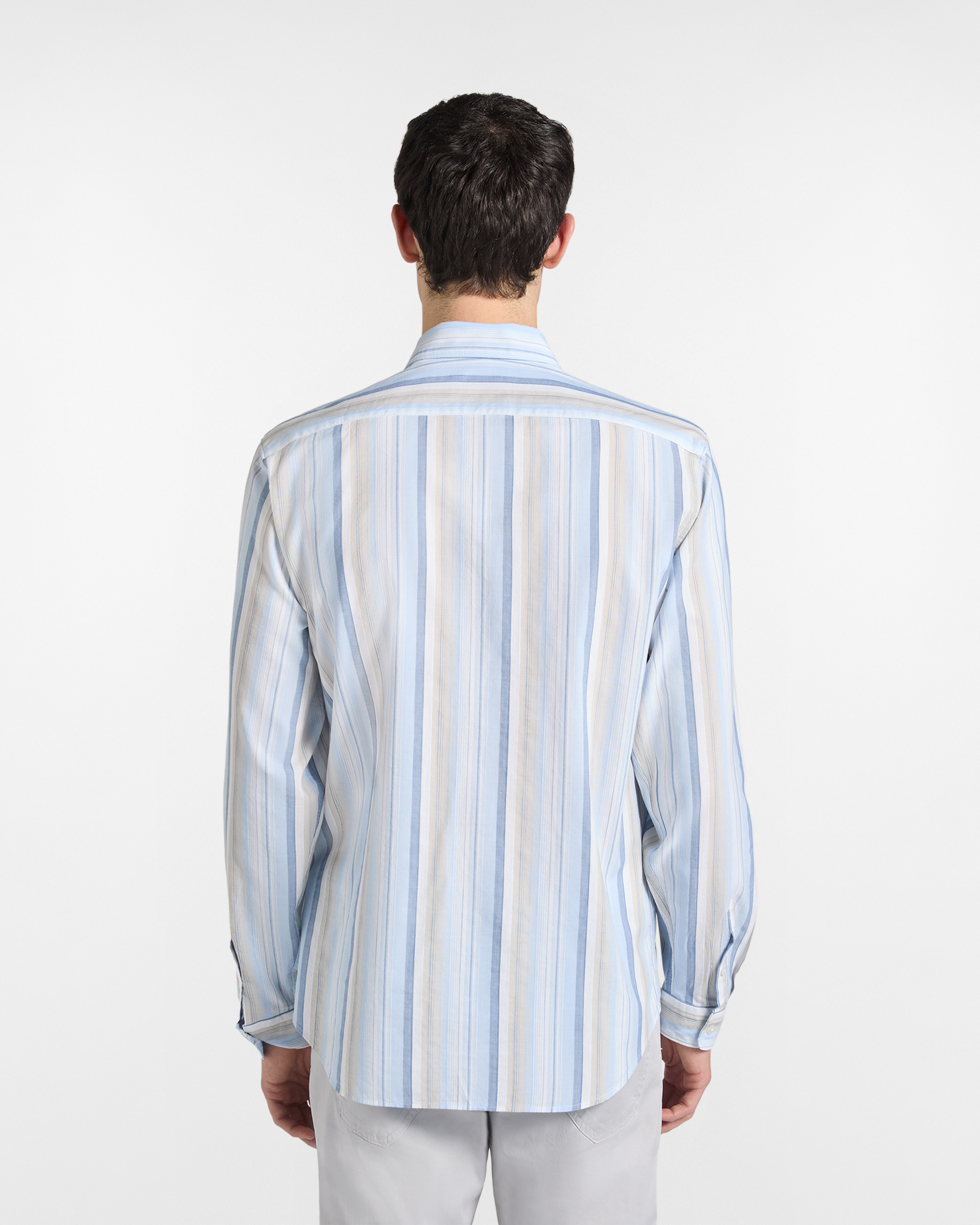 Camicia A Righe Super Light