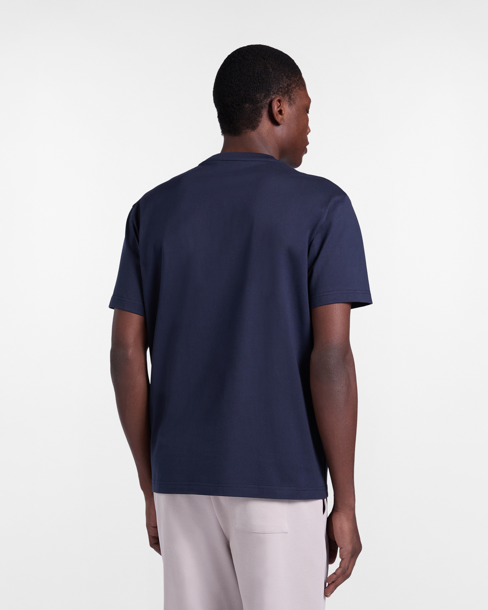 Solid color relaxed-fit T-shirt, Blue, large image number 1