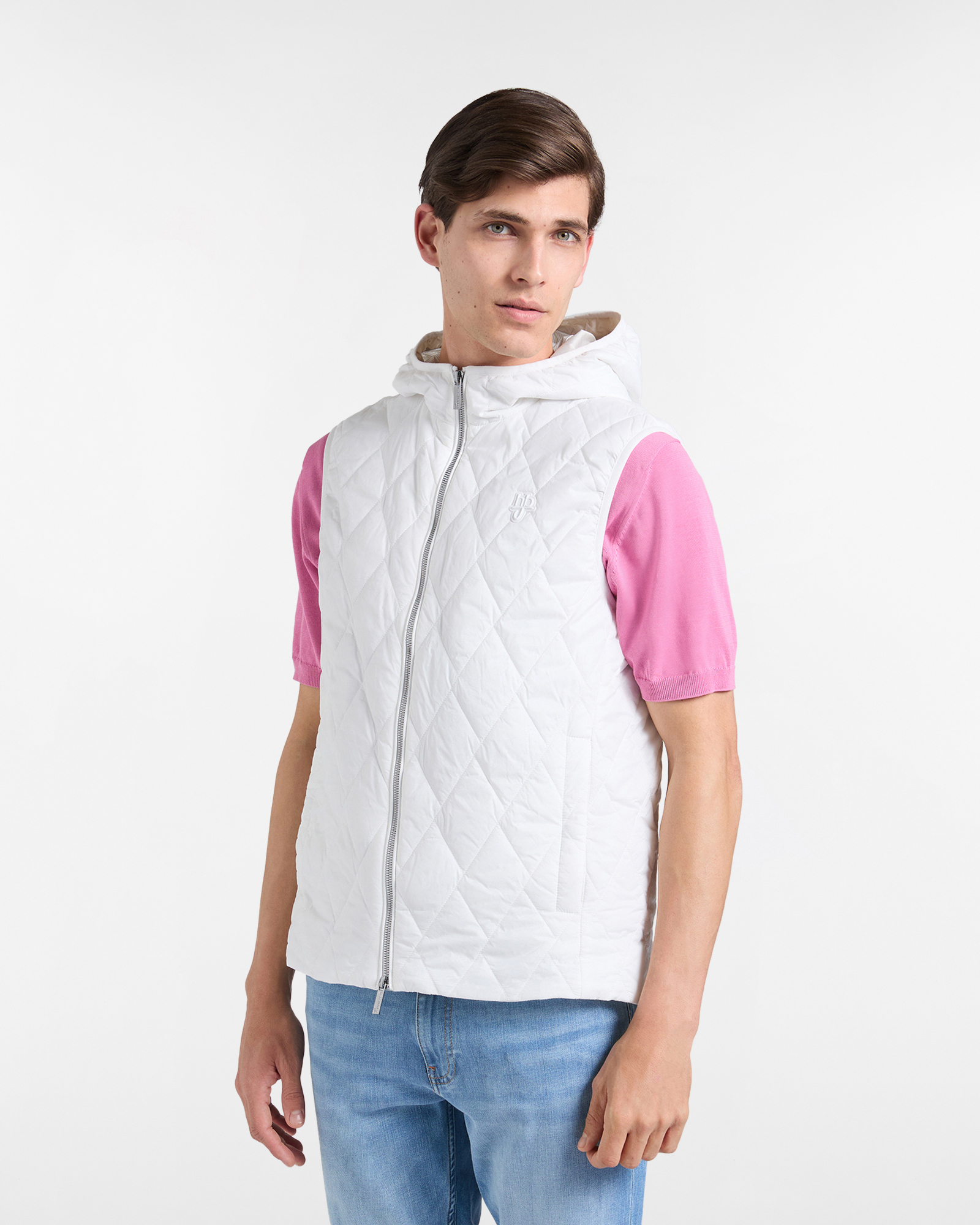 Smanicato Uomo Trapuntato con Cappuccio