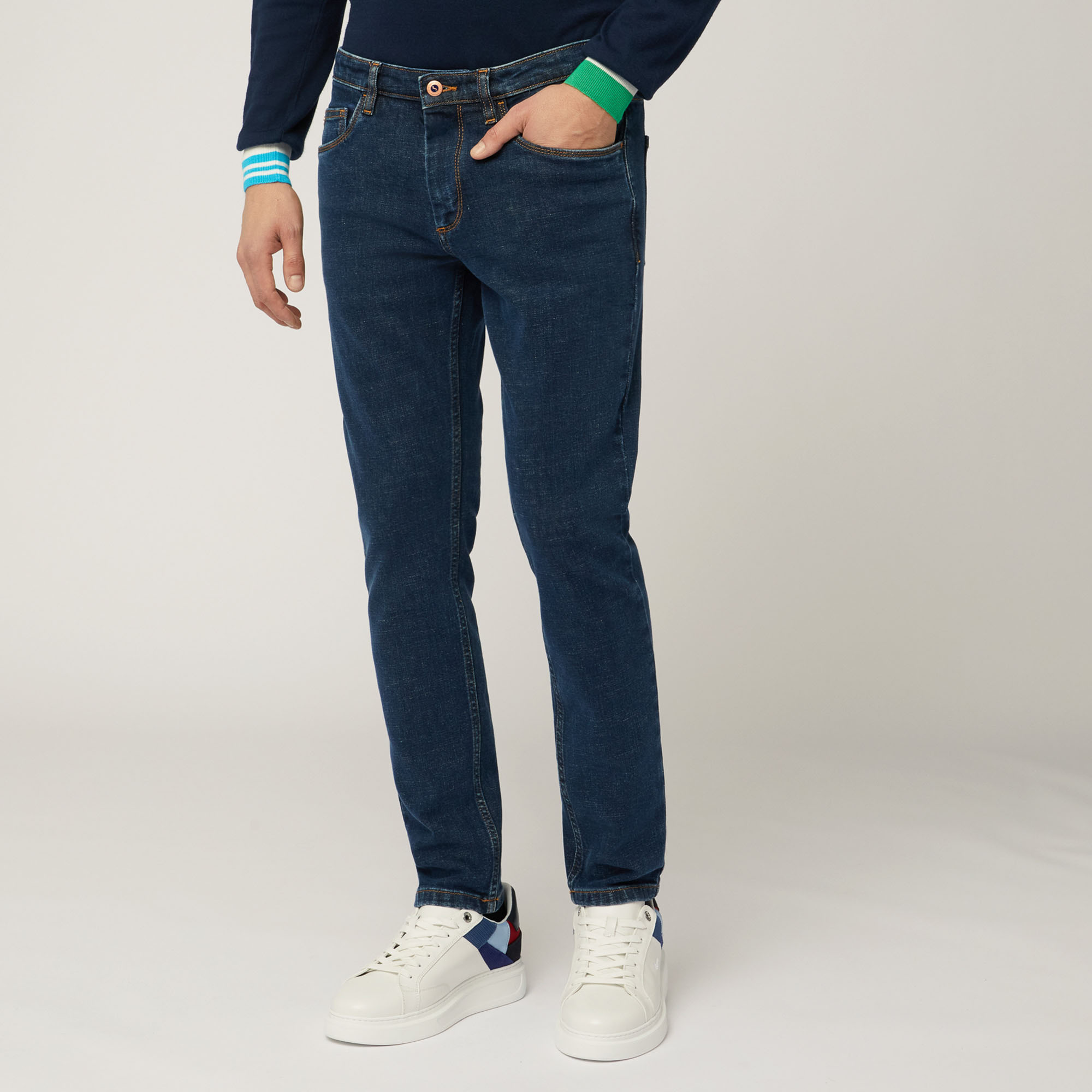 Slim Five-Pocket Pants