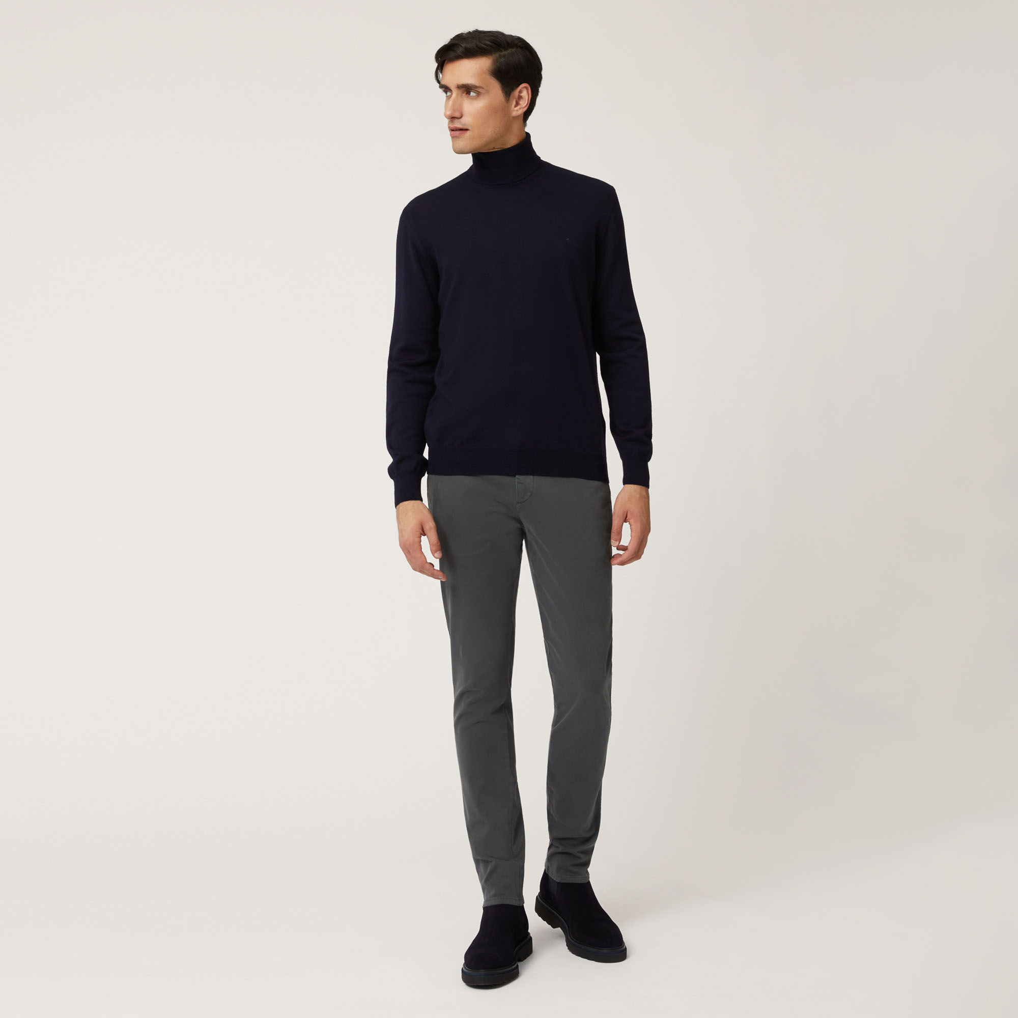 Pantalone Chino Narrow Fit Elevated Utility, Grigio, large image number 3