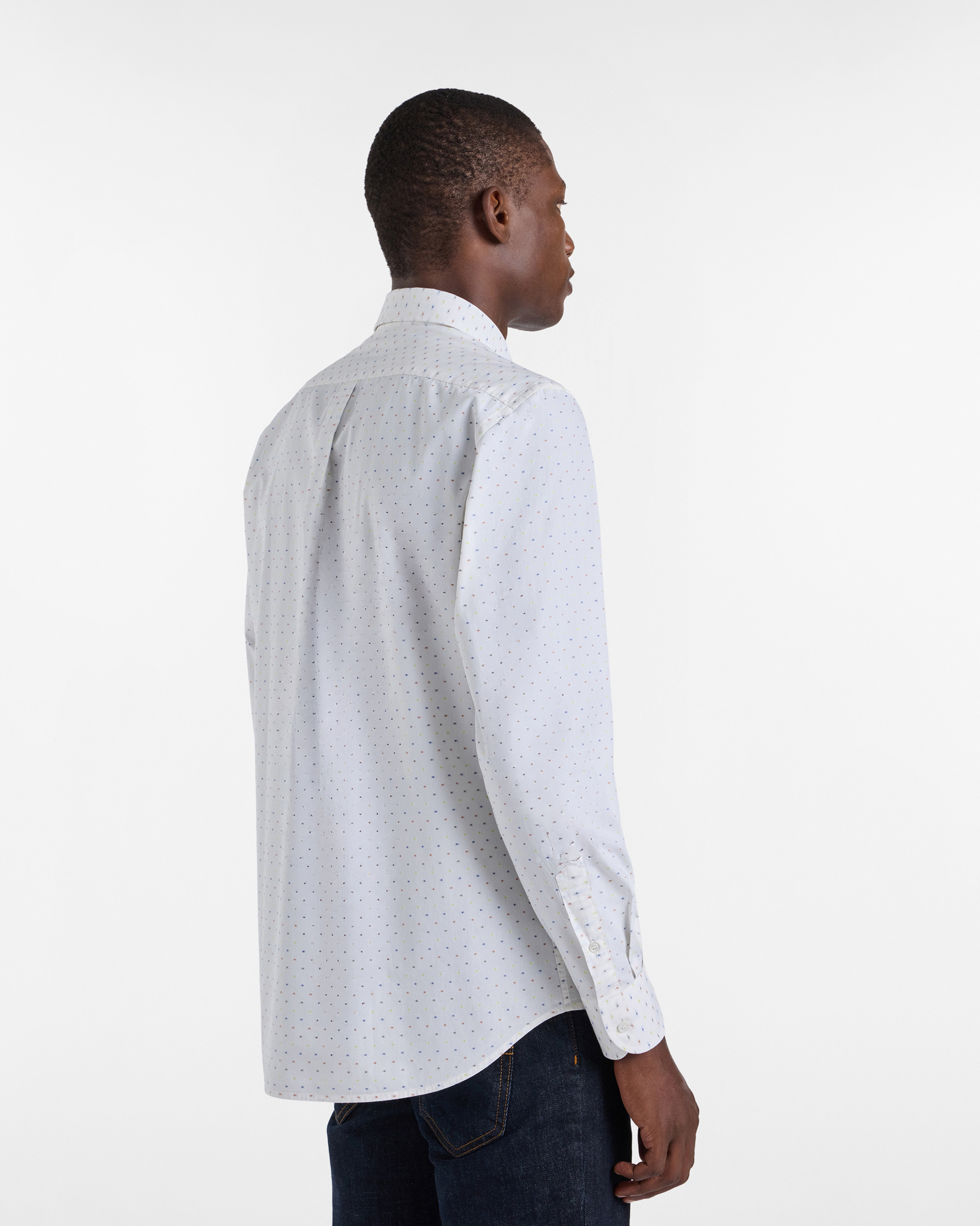 Camisa con Lunares en Fil Coupé