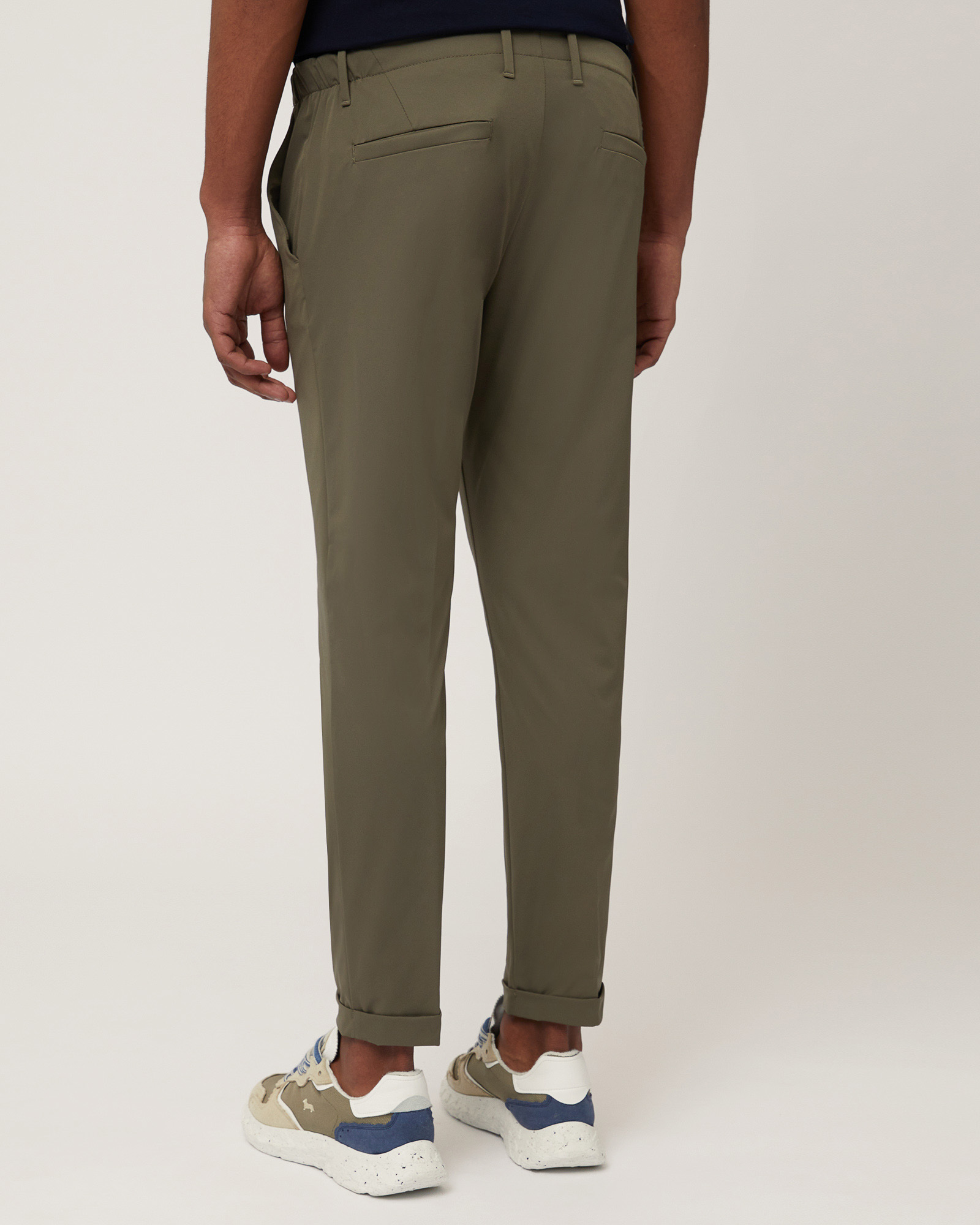 Pantaloni Chino Con Pinces