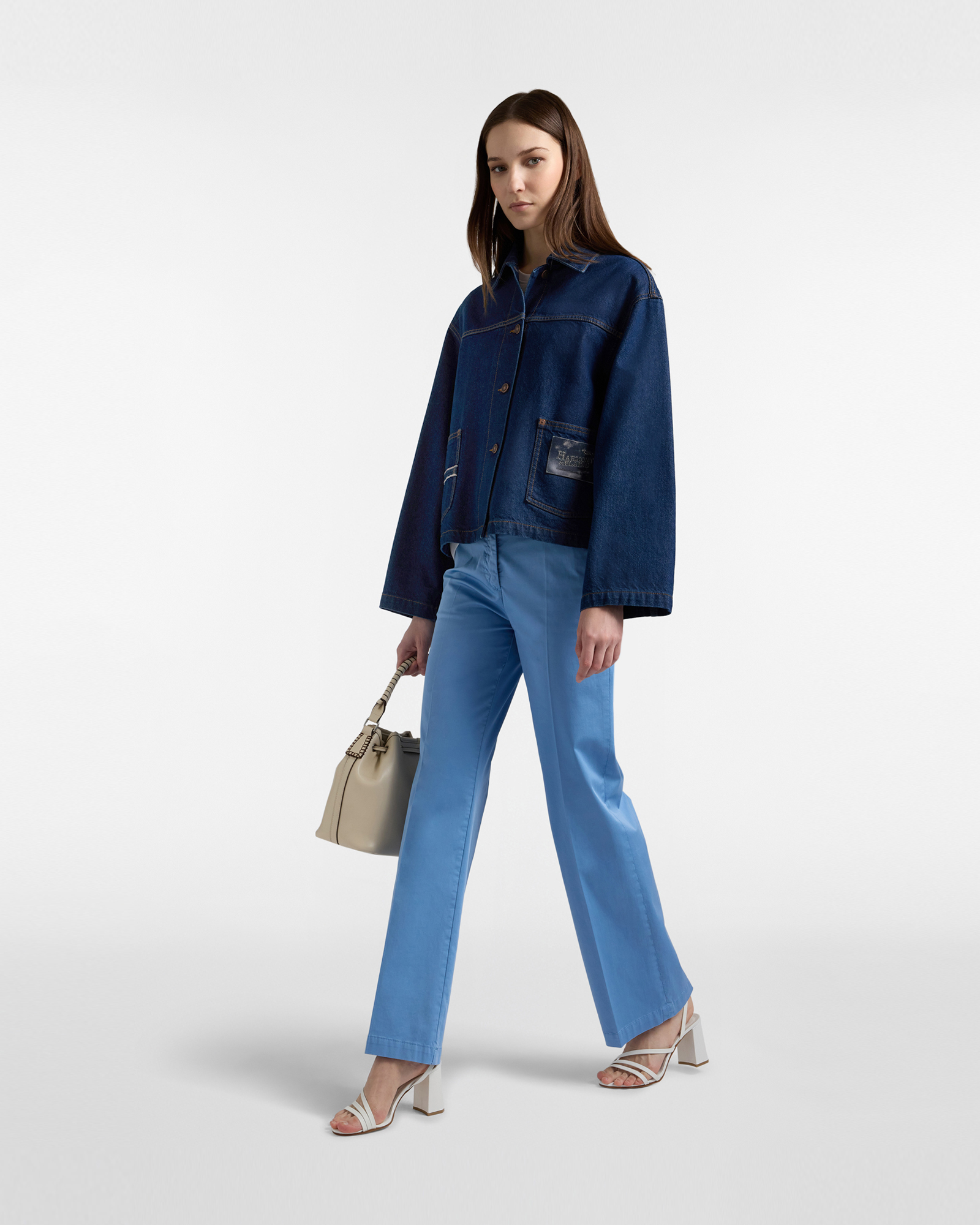 Women's Selvedge Denim Jacket, Denim Blue, large image number 3