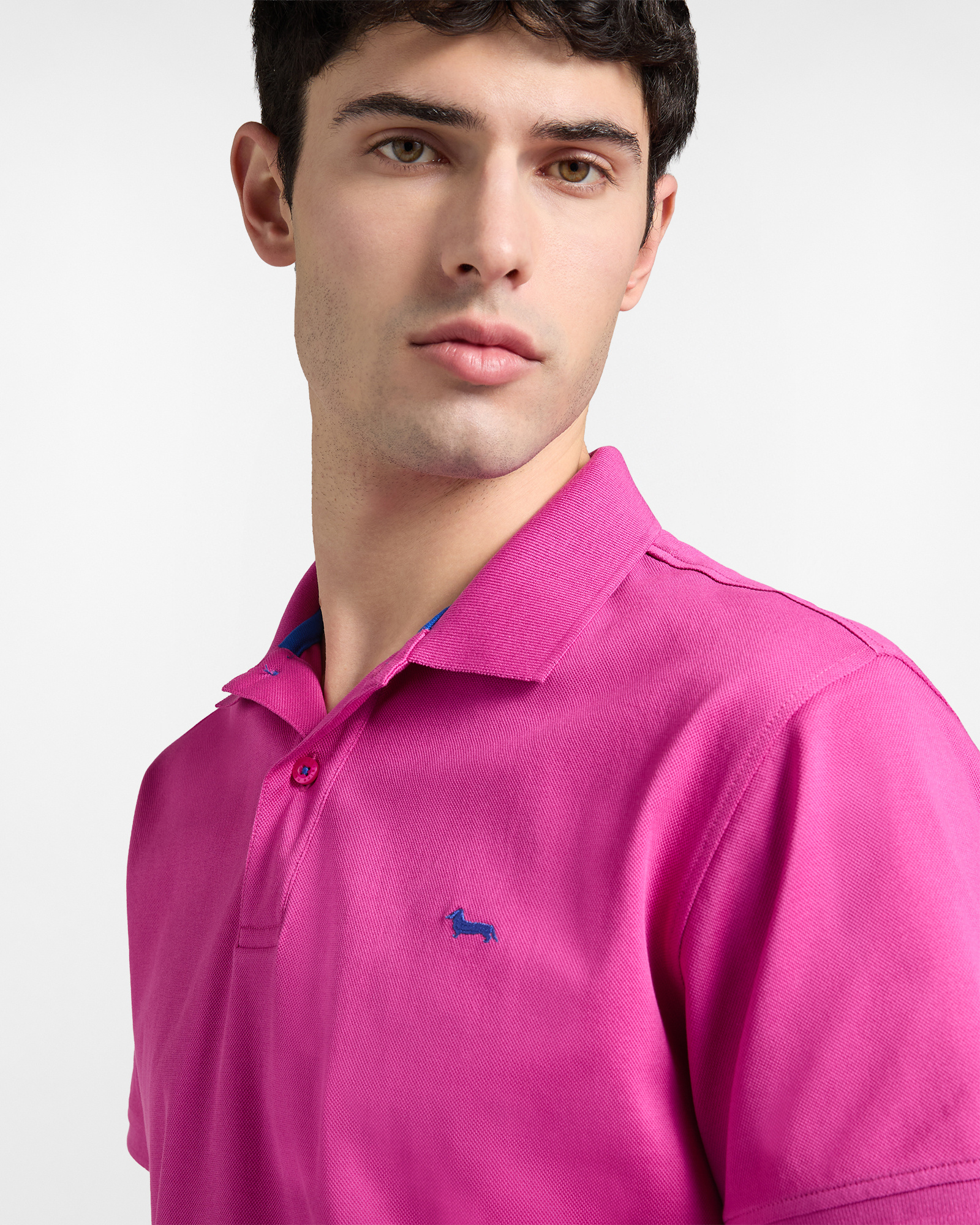 Men's basic piqu&eacute; polo shirt, Red, large image number 2