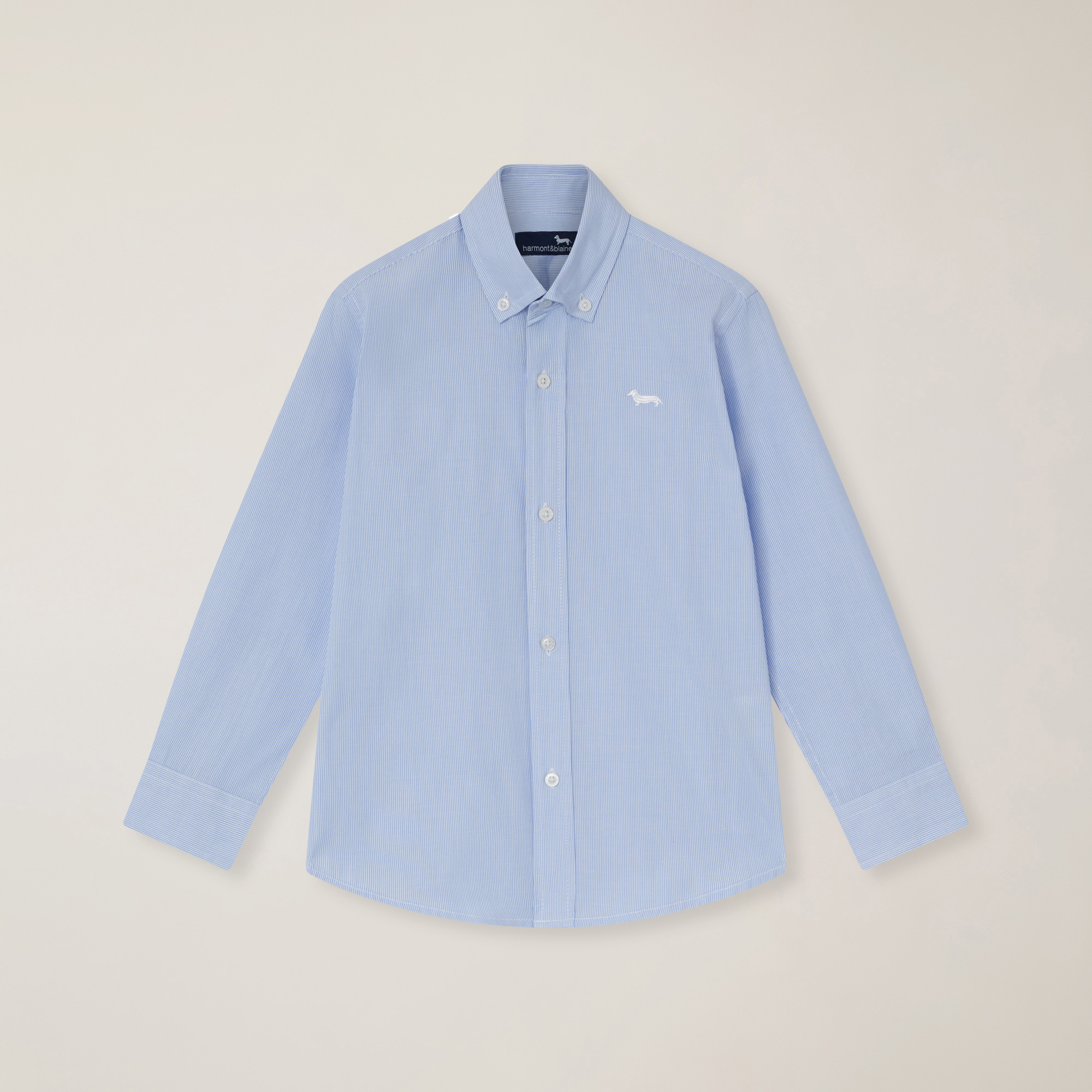 Camicia in cotone a righe