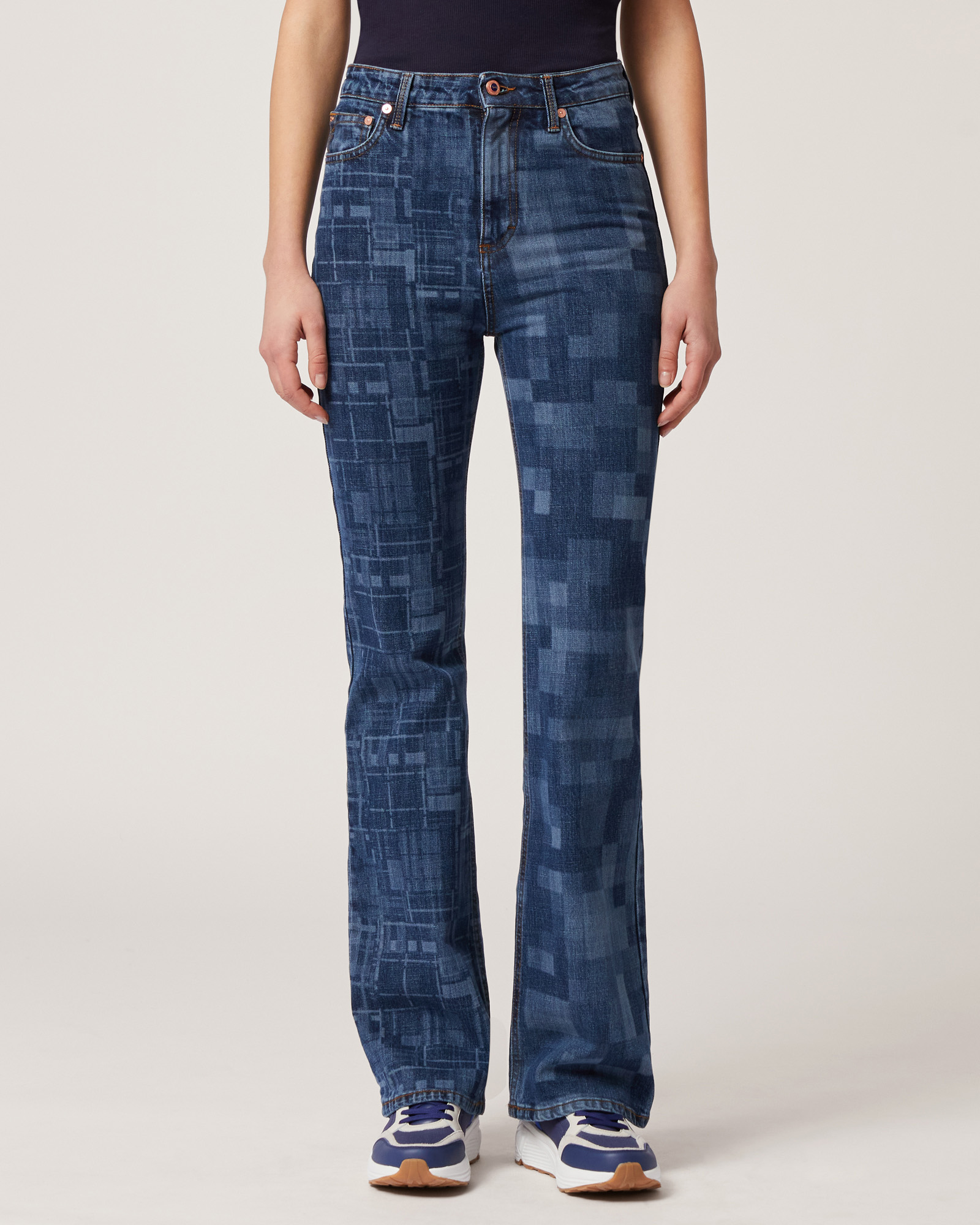 Jeans In Denim Laserato