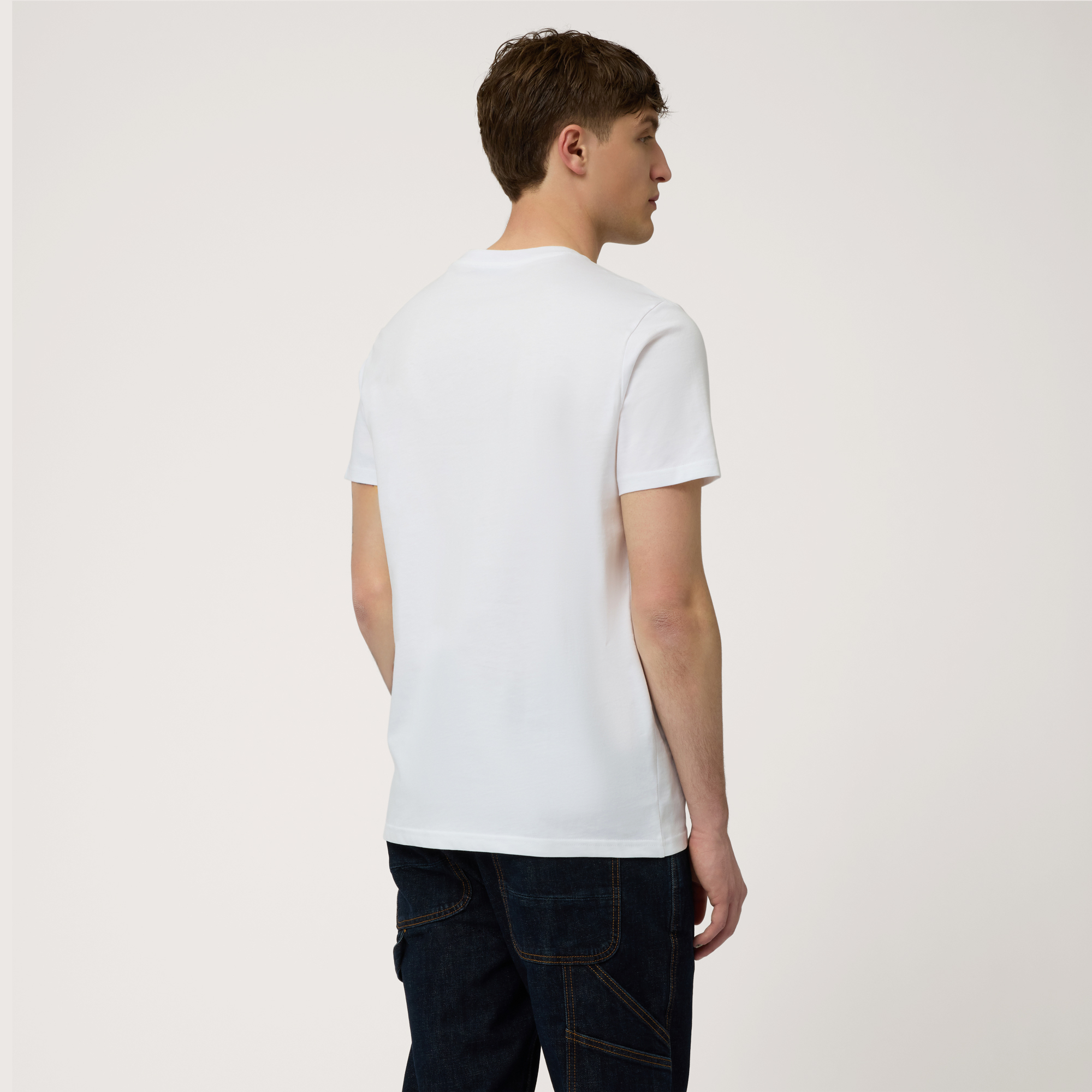 T-Shirt with Appliqué Dachshund, White, large image number 1
