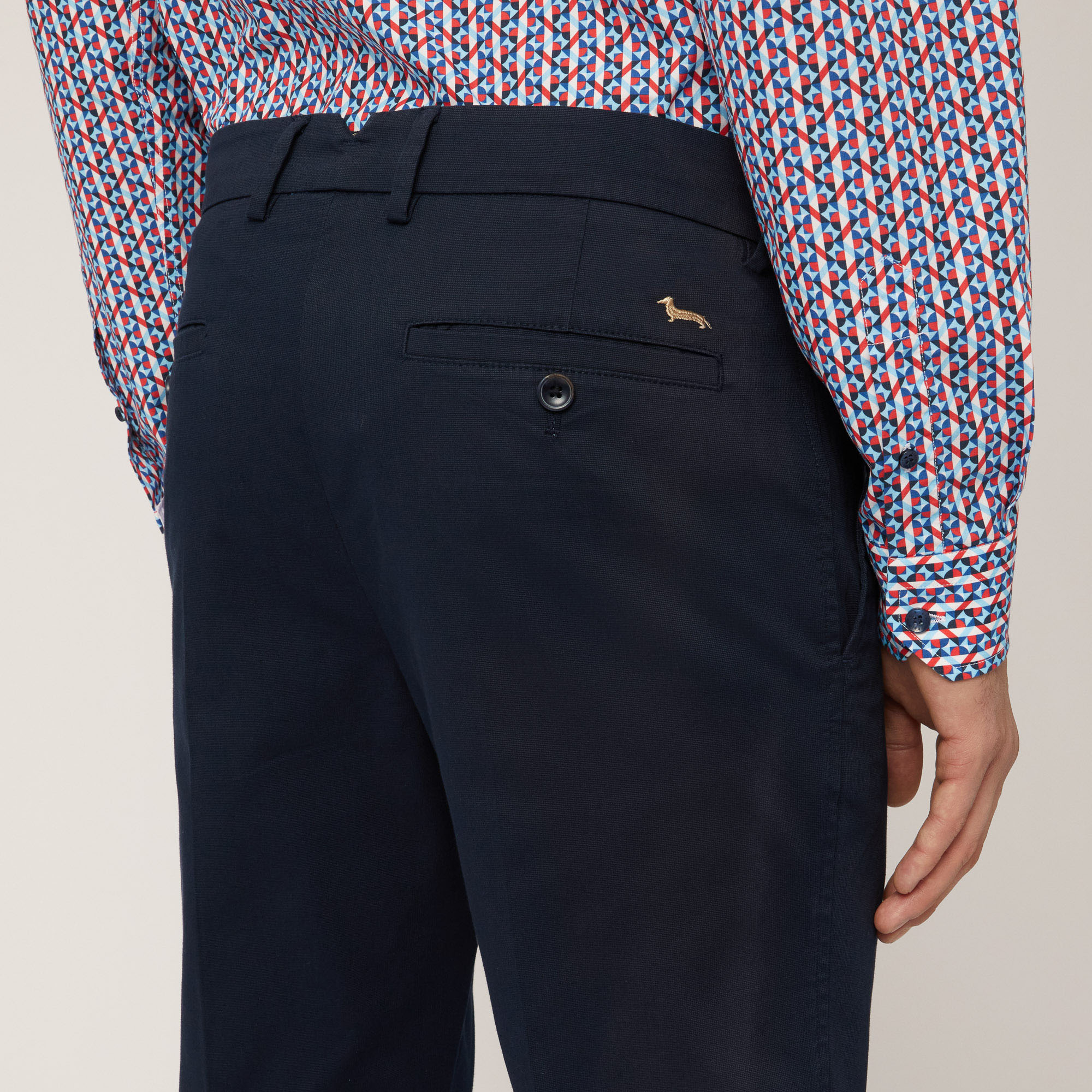 Pantalón chino de corte ajustado, Azul, large image number 2