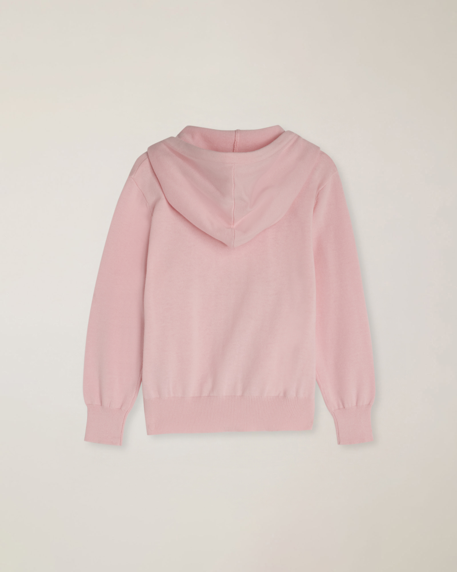 Cardigan full zip con cappuccio e ricamo logo