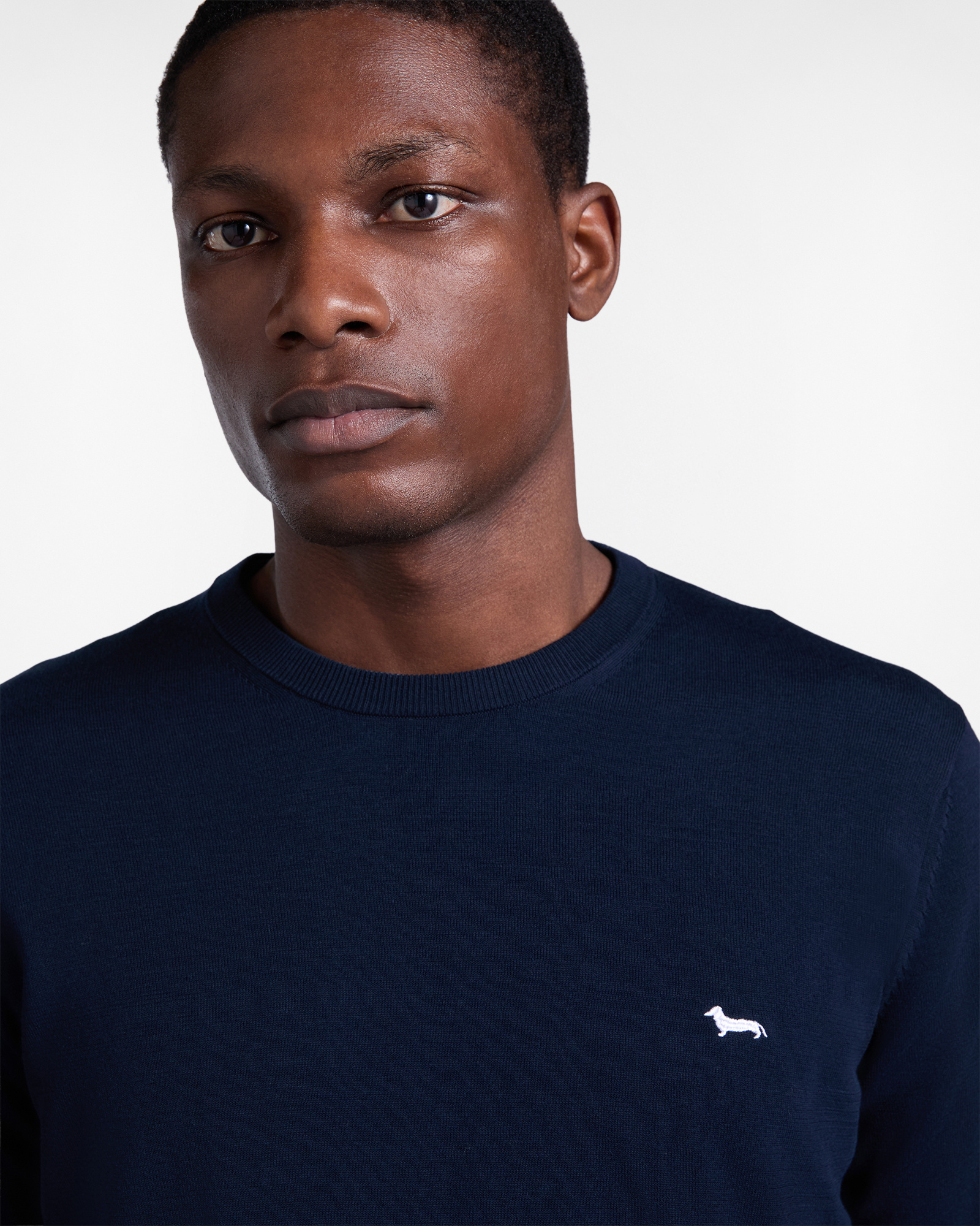 Cotton crewneck pullover, Blue, large image number 2