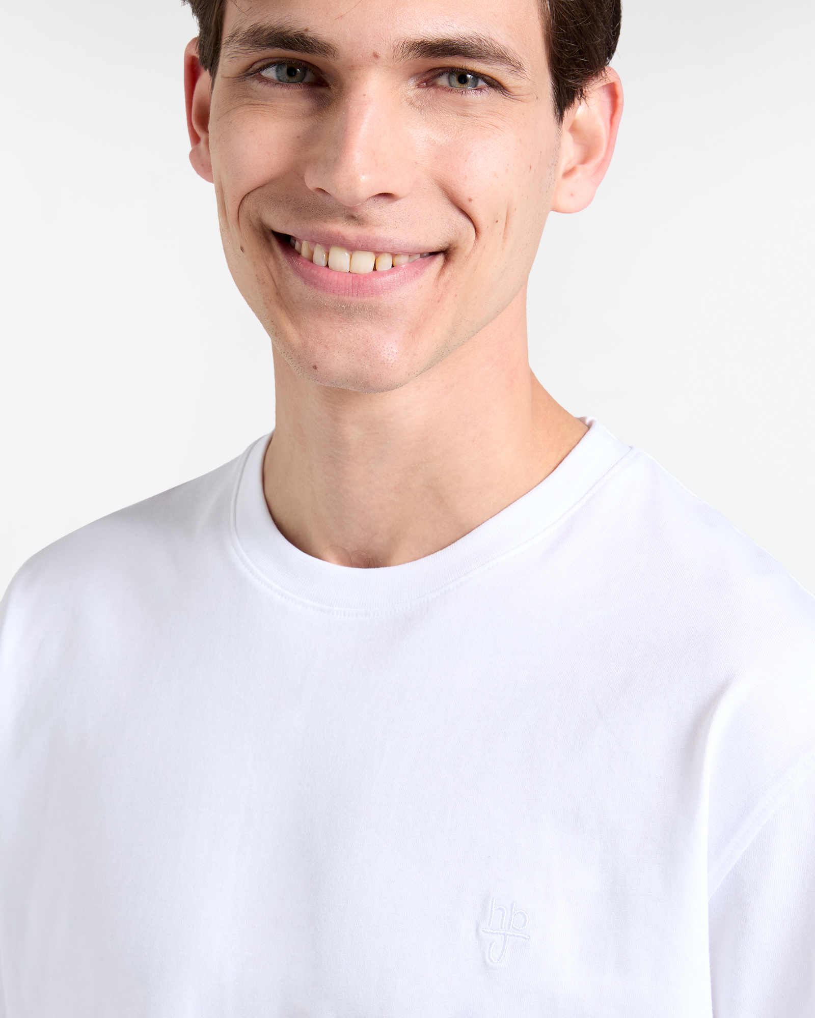 T-Shirt Uomo Basic D‑Fit, Bianco, large image number 2