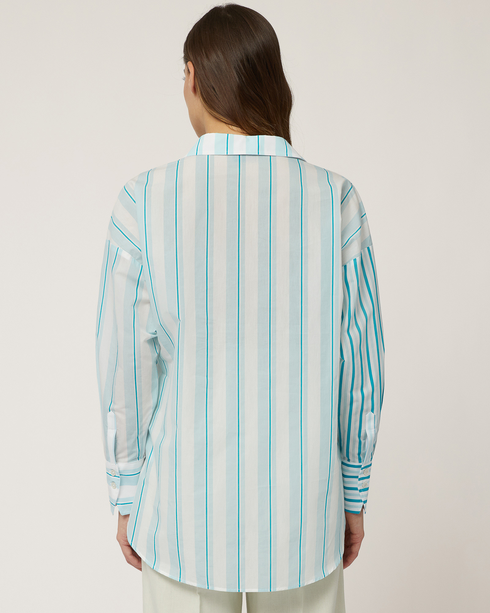 Camicia Asimmetrica A Righe