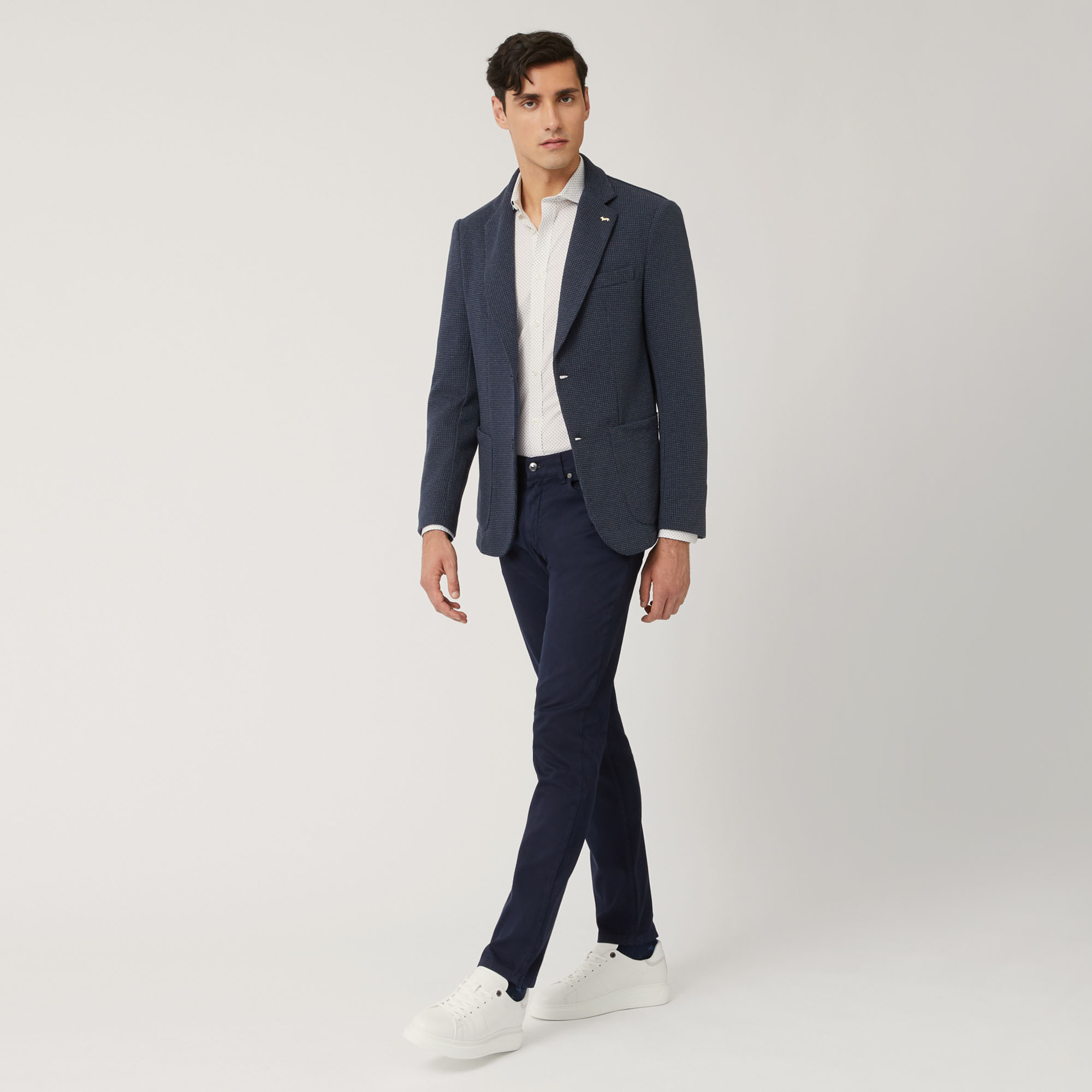 Pantalone Cinque Tasche Narrow Fit, Blu Navy, large image number 3