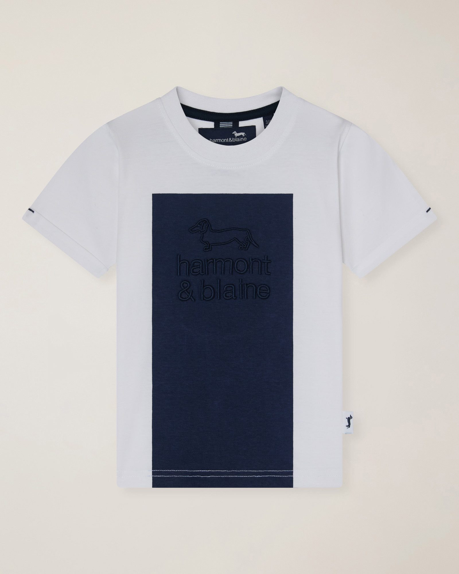 T-shirt with embossed print, White, large image number 0