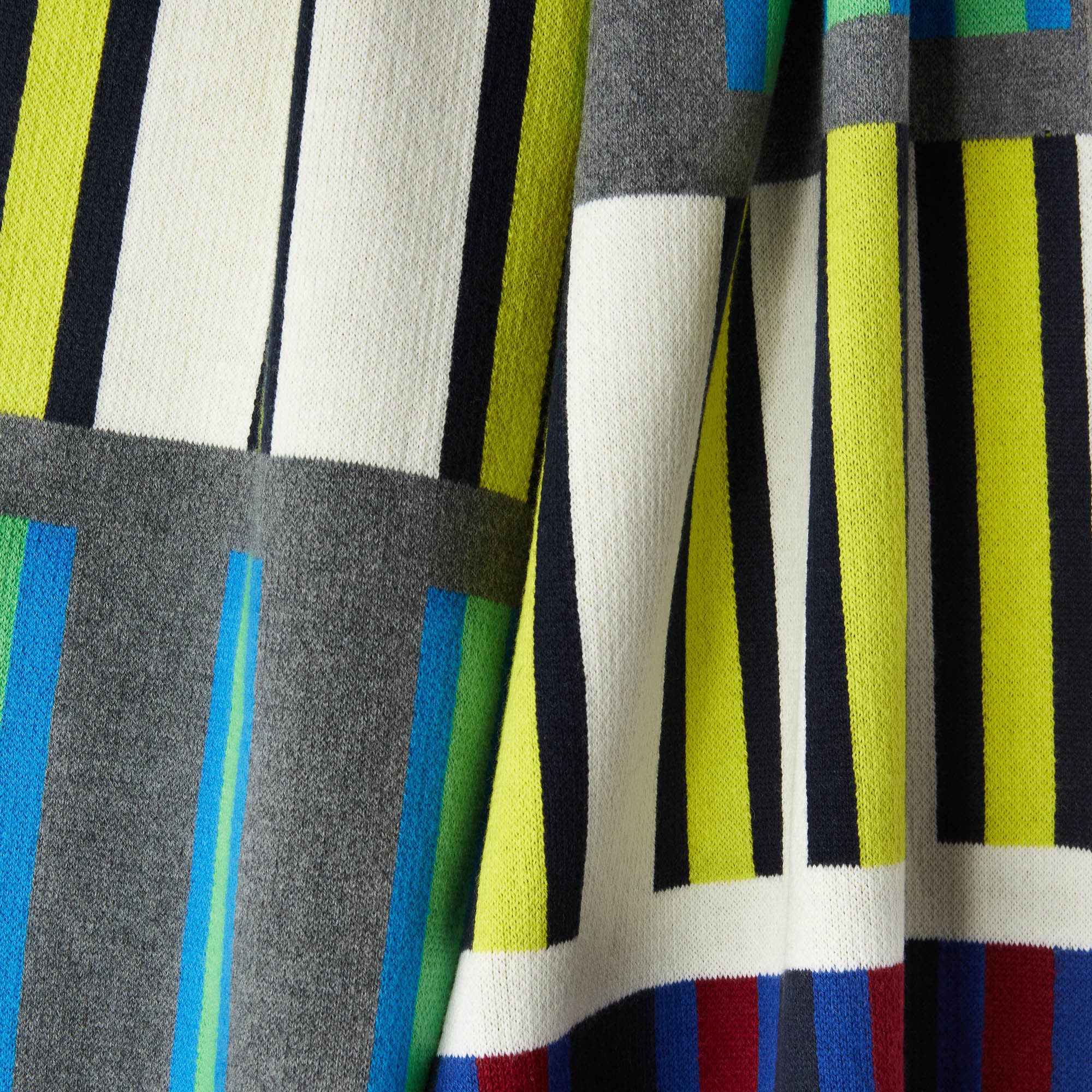 Prisma Project Wool And Cotton Color-Block Scarf, Unique Variant, large image number 1