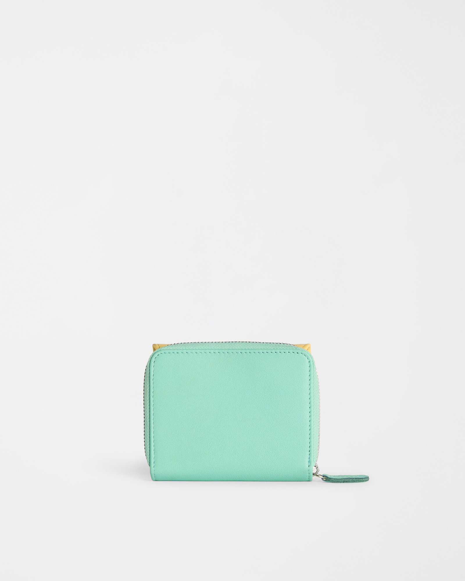 Compact leather wallet, Green, large image number 1