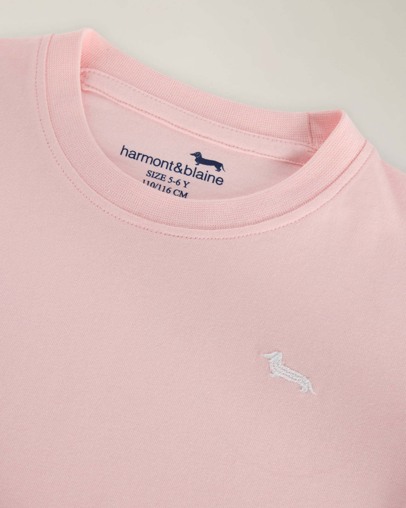 T-shirt jersey mezza manica ricamo logo, Rosa, large image number 2