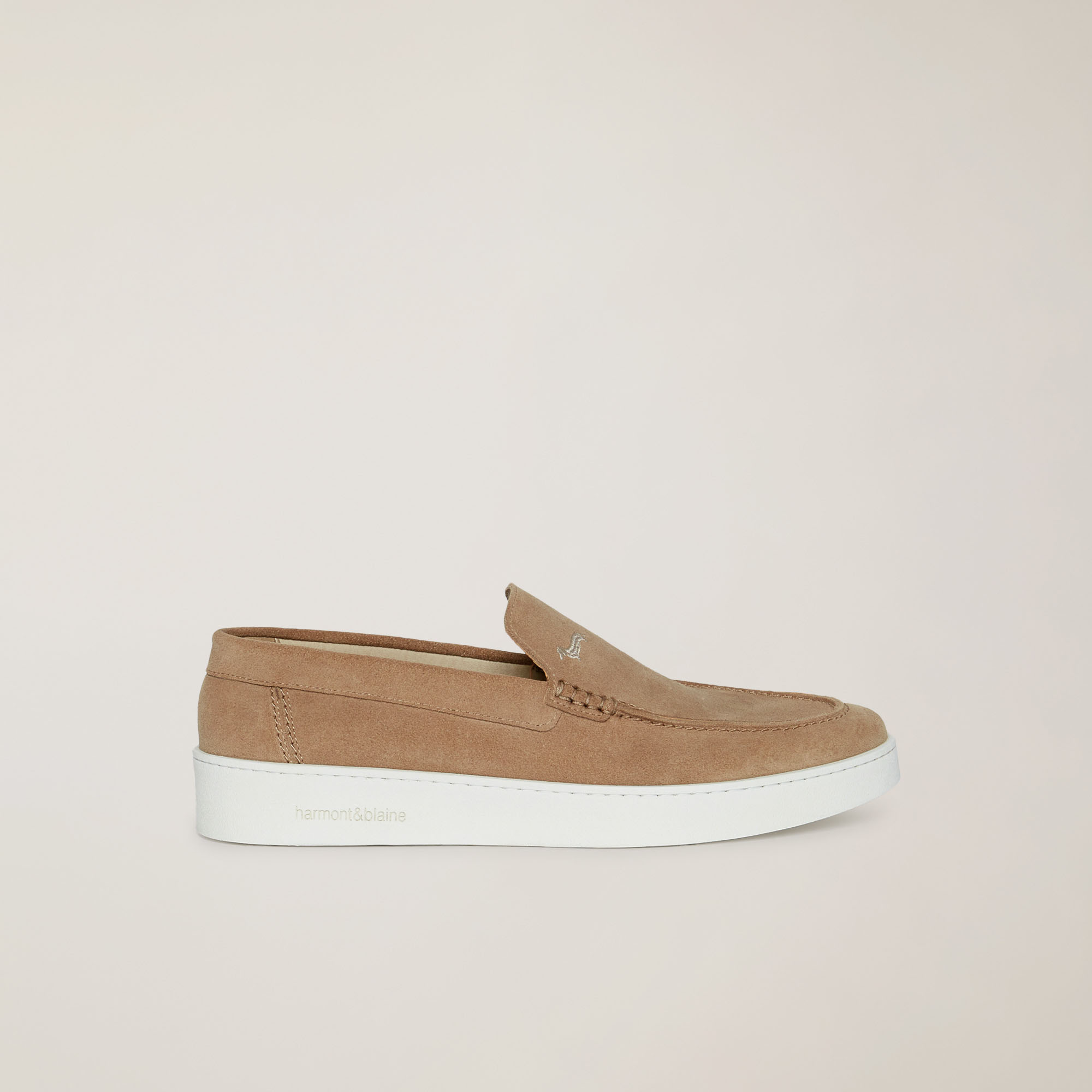 Leather Slip-On Sneaker, Beige, large image number 0