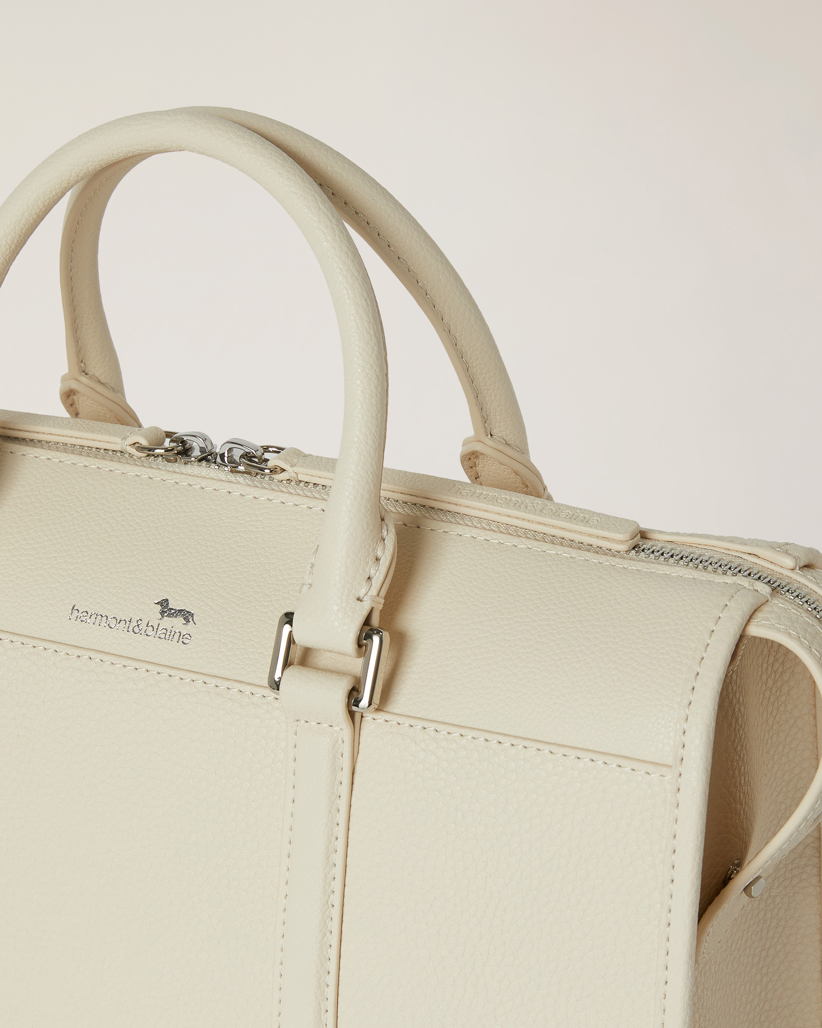 Sac En Cuir Passeggiata, Blanc, large image number 2