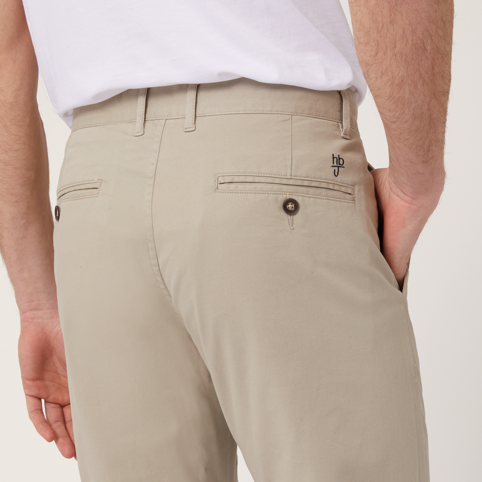 Pantaloni Chino In Twill, Beige, large image number 2