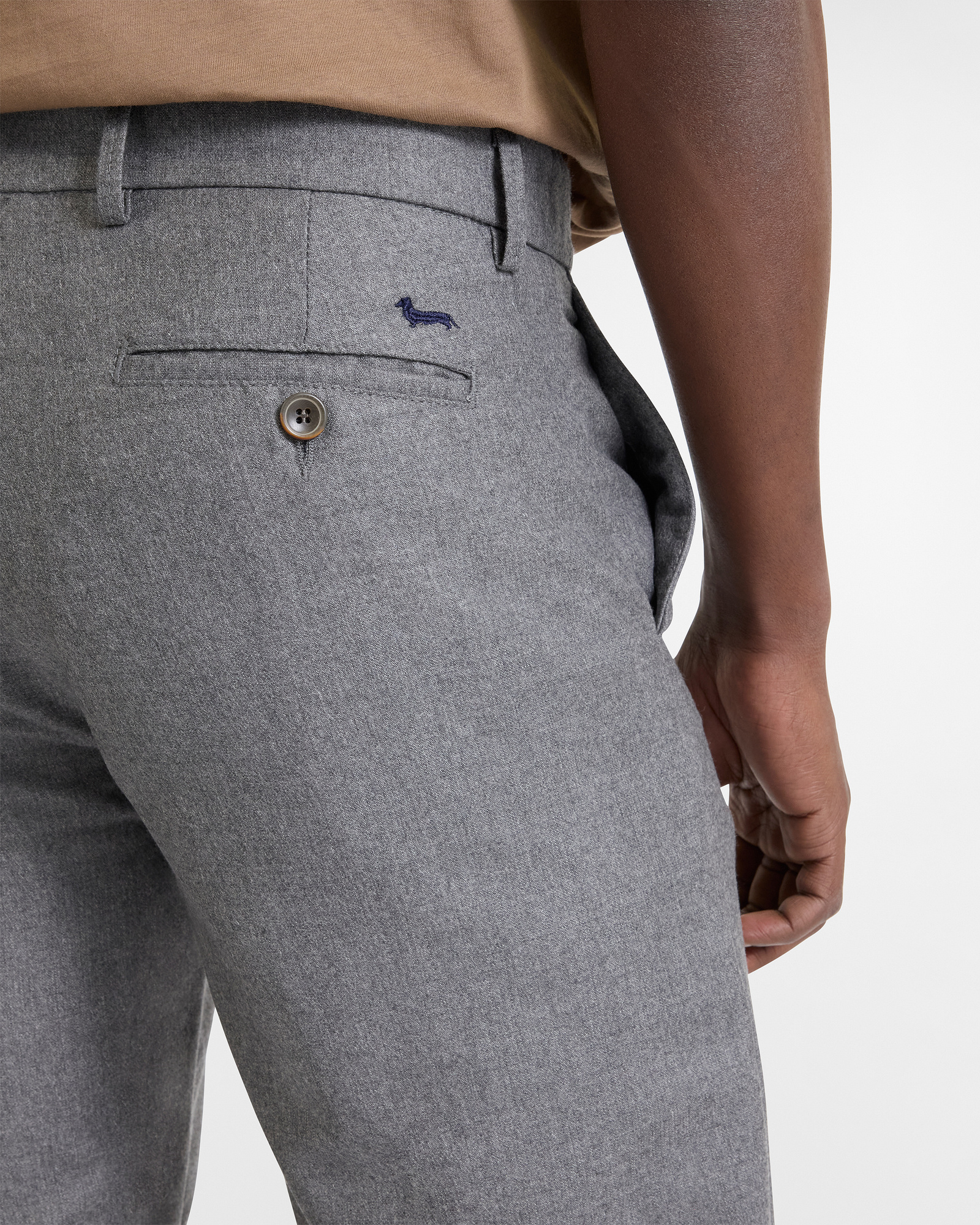 Loose Fit Wool Chino Pants in the Artisanal Color Capsule, Gray, large image number 2