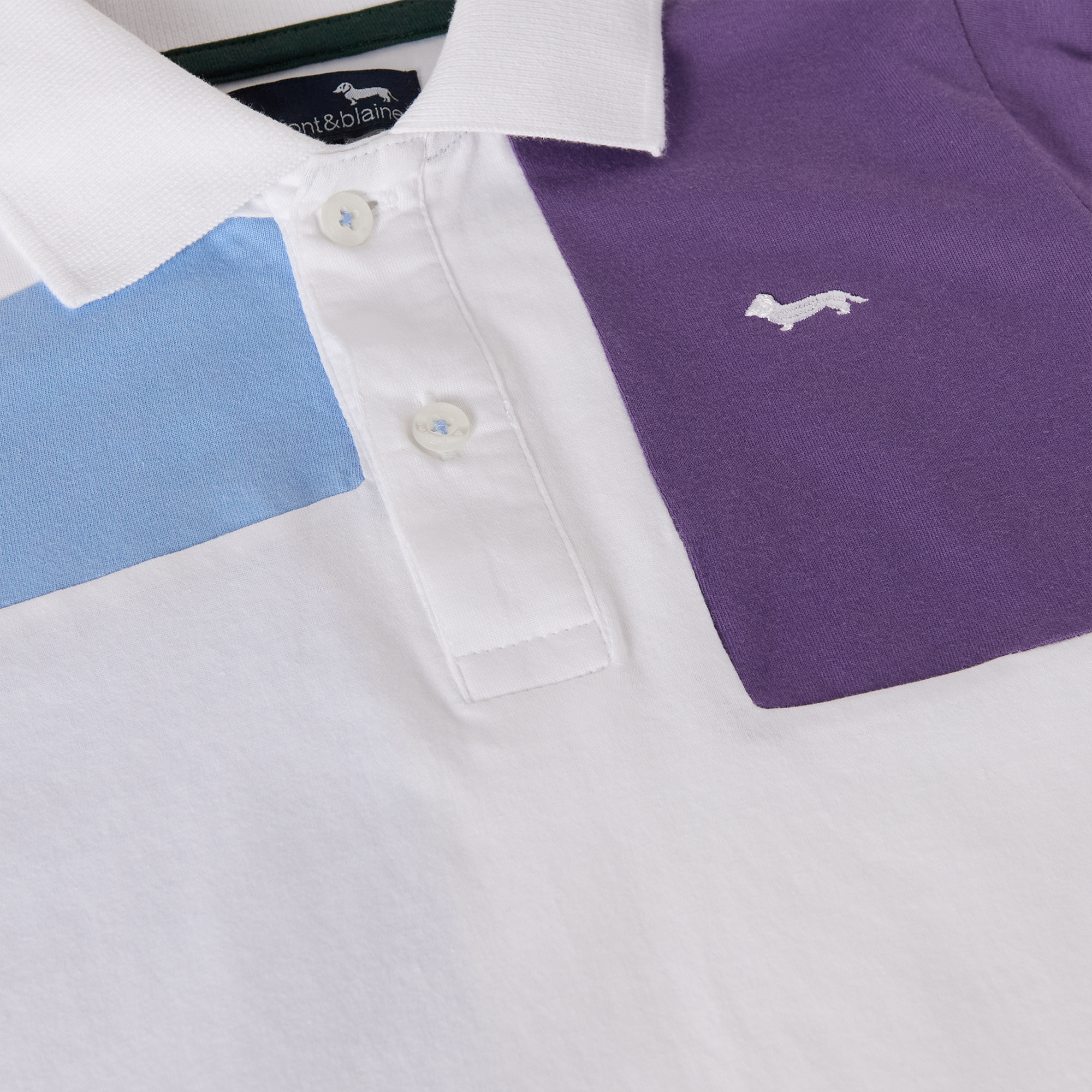Polo with multicolor print, White, large image number 2