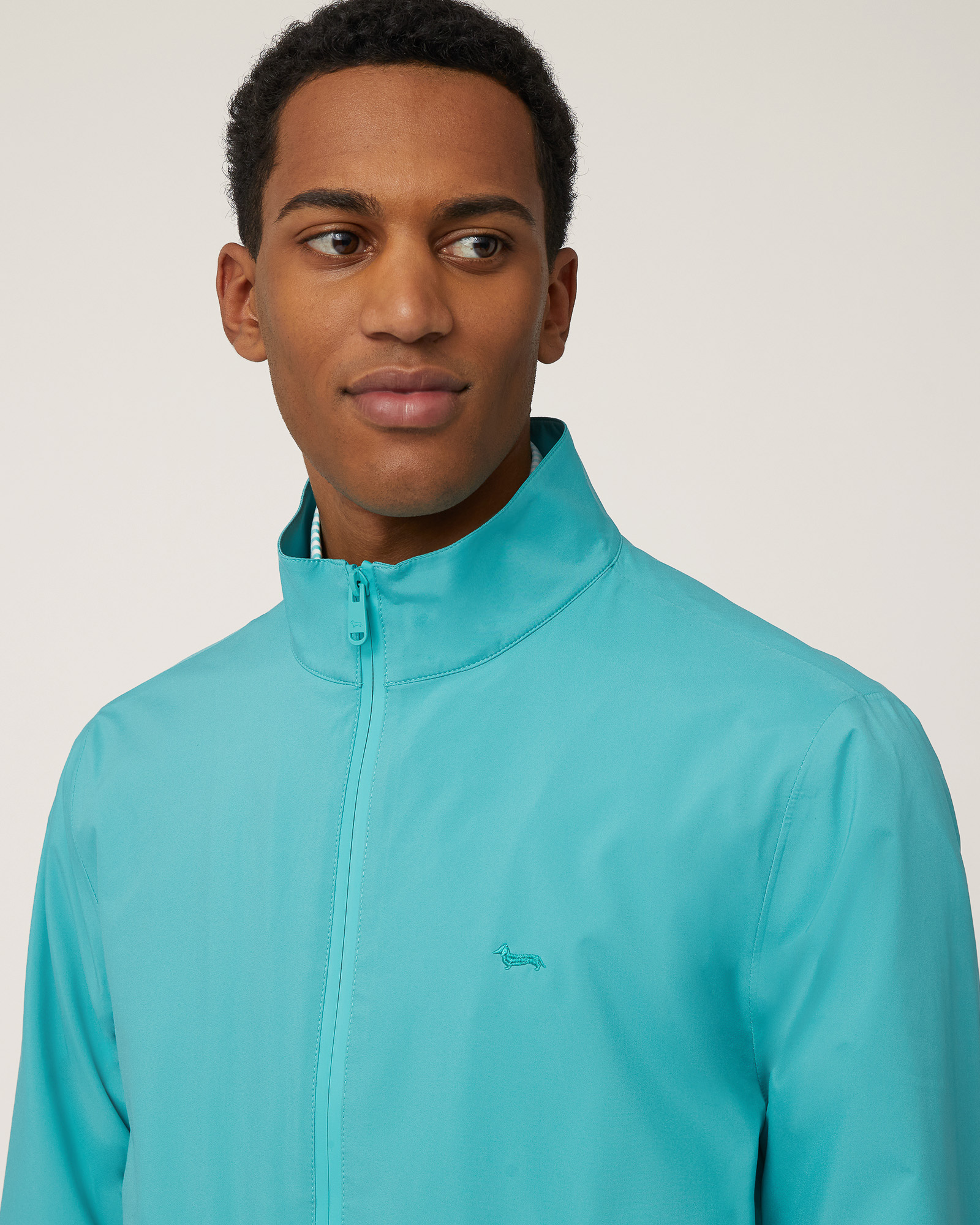 Softshell Regular Bomber Jacket, Turquoise, large image number 2