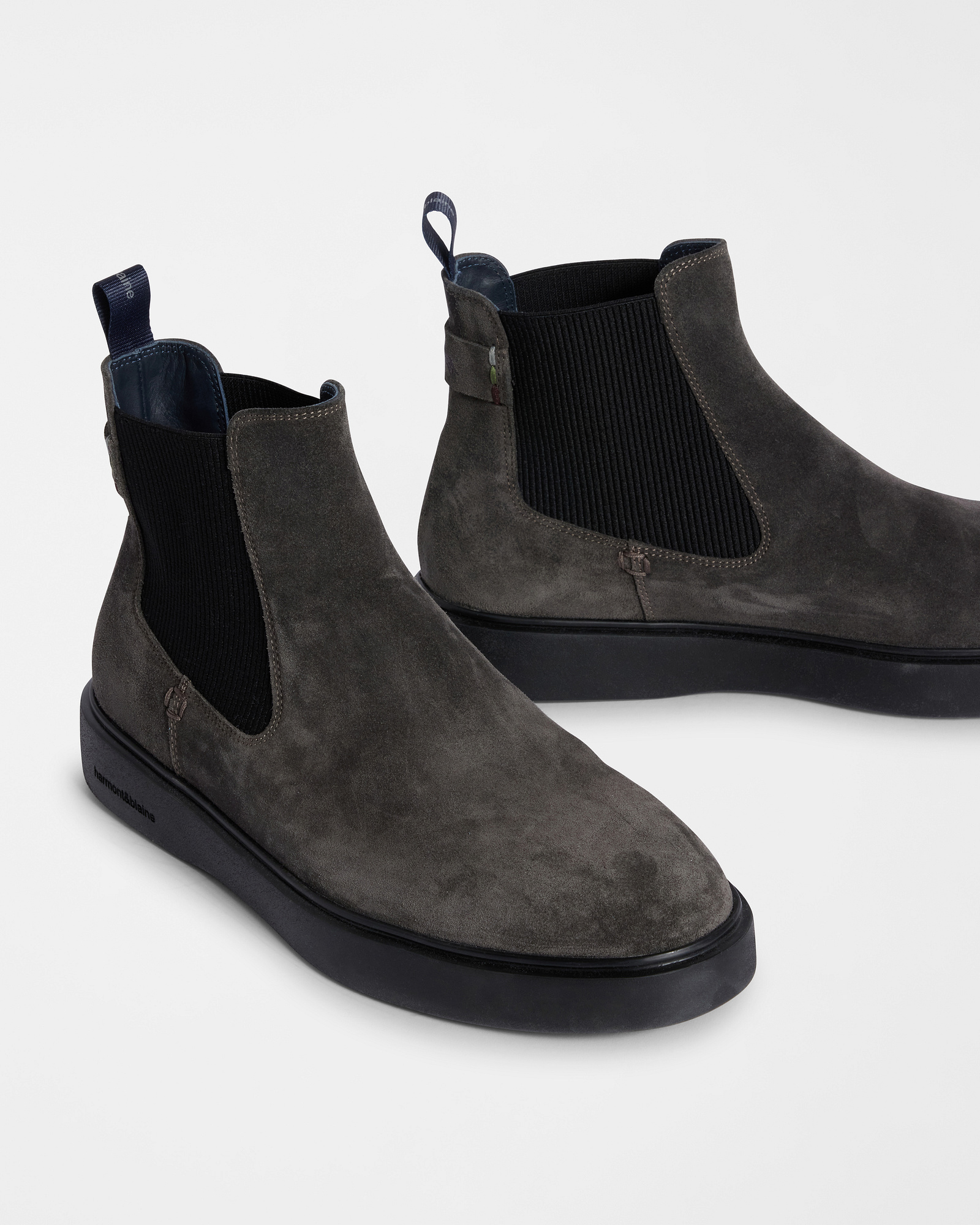 Suede Chelsea Boot, Gray, large image number 3