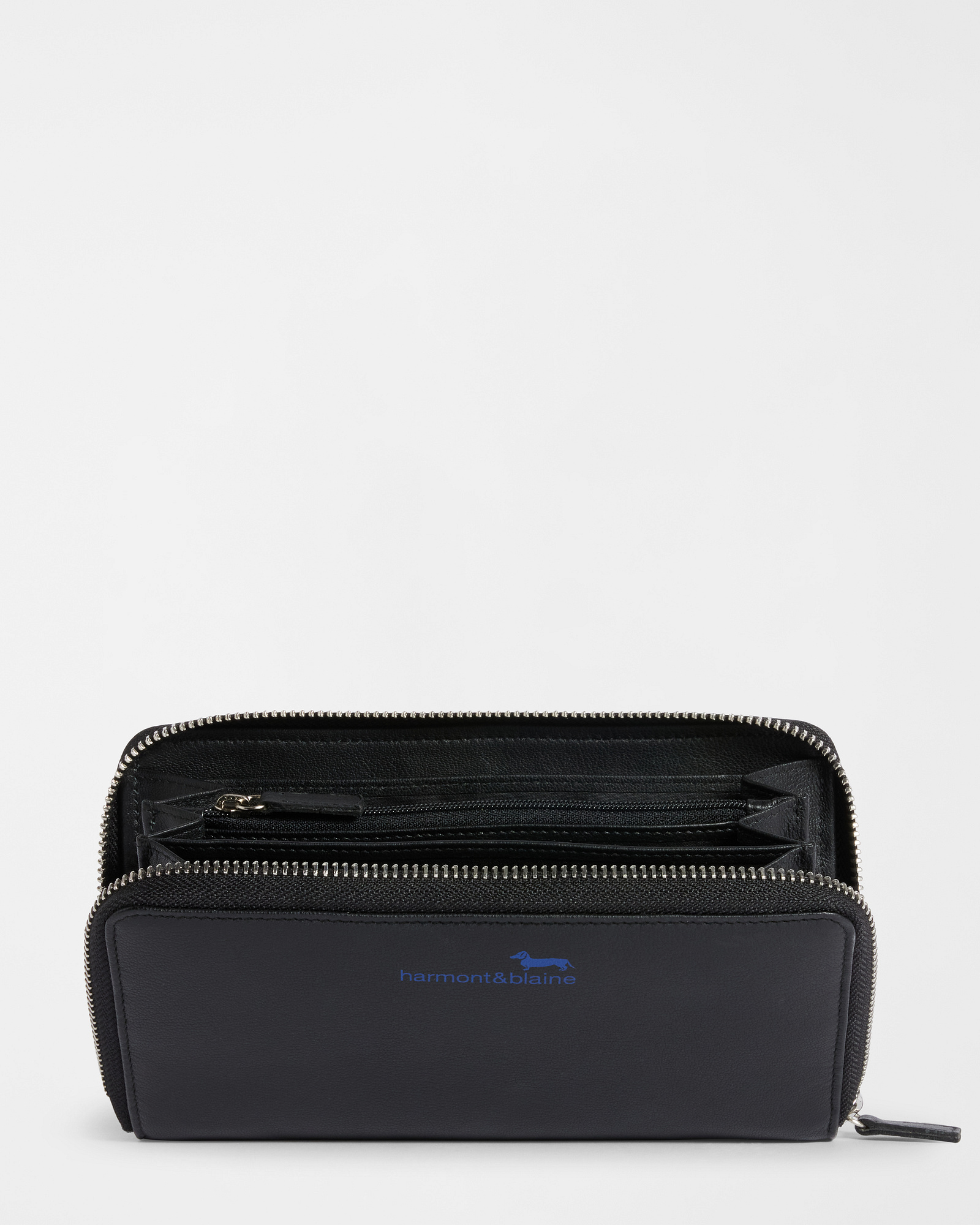 Zip Around Wallet, Black, large image number 1