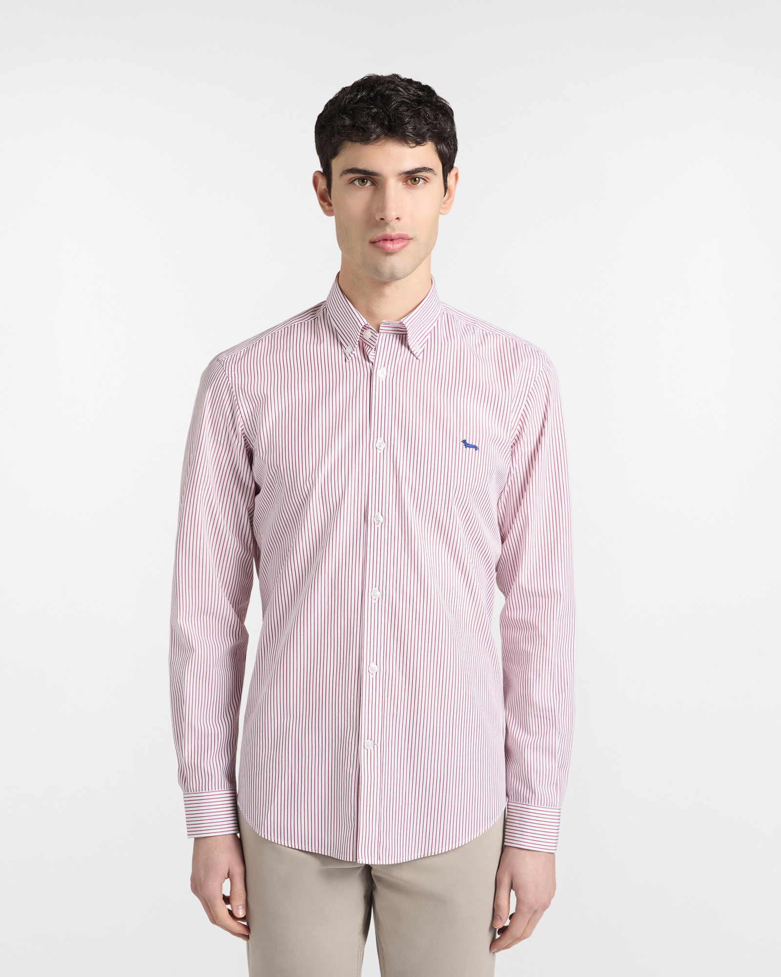 Narrow-fit striped shirt