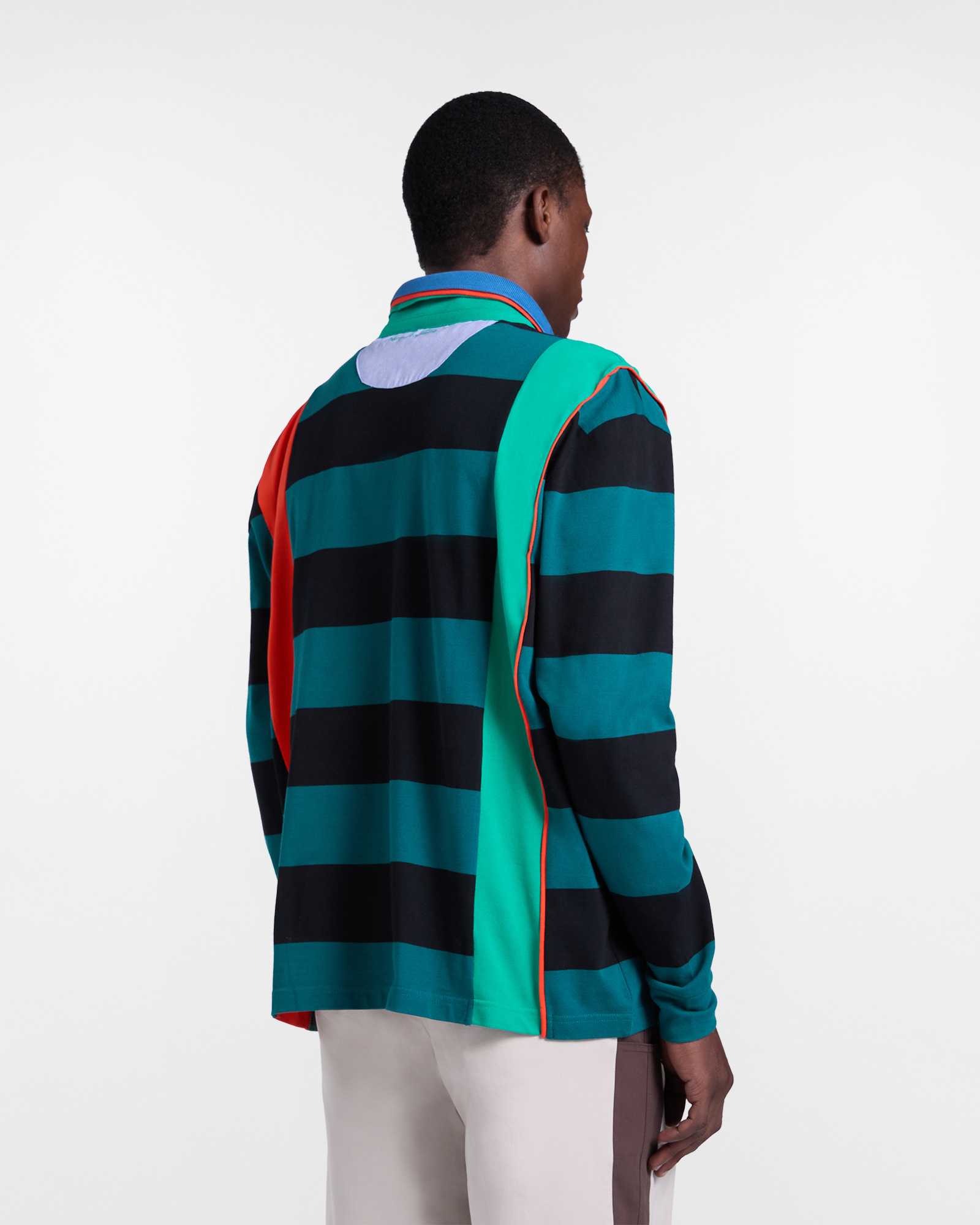  Harmont&blaine Harmont&blaine - „re-loved“ Herren-poloshirt Mit Streifen Und Color-blocking, Mann, Schwarz, Größe: Xs 