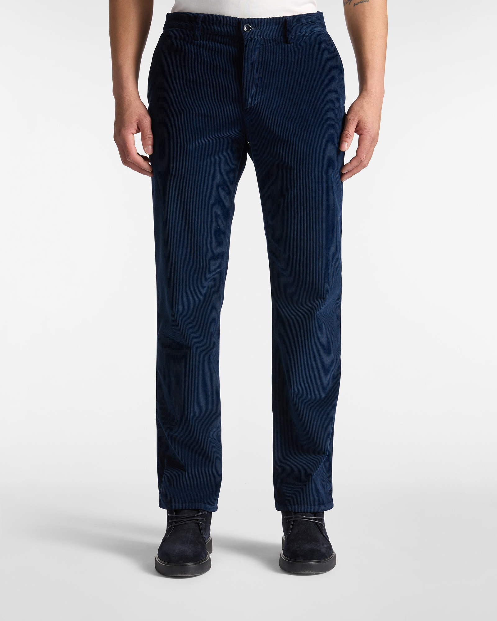 Pantaloni Chino In Velluto A Coste