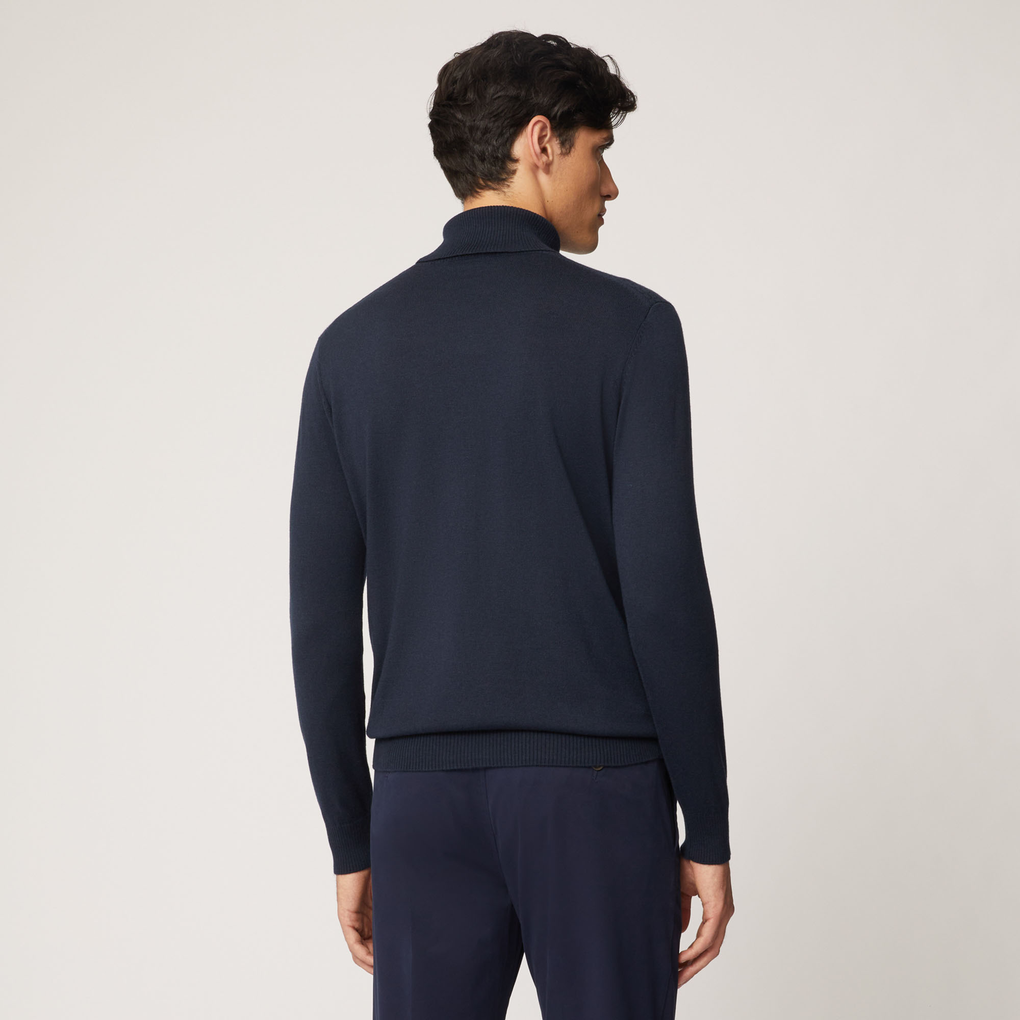 Dolcevita In Misto Lana Con Texture 3D, Light Blue, large image number 1