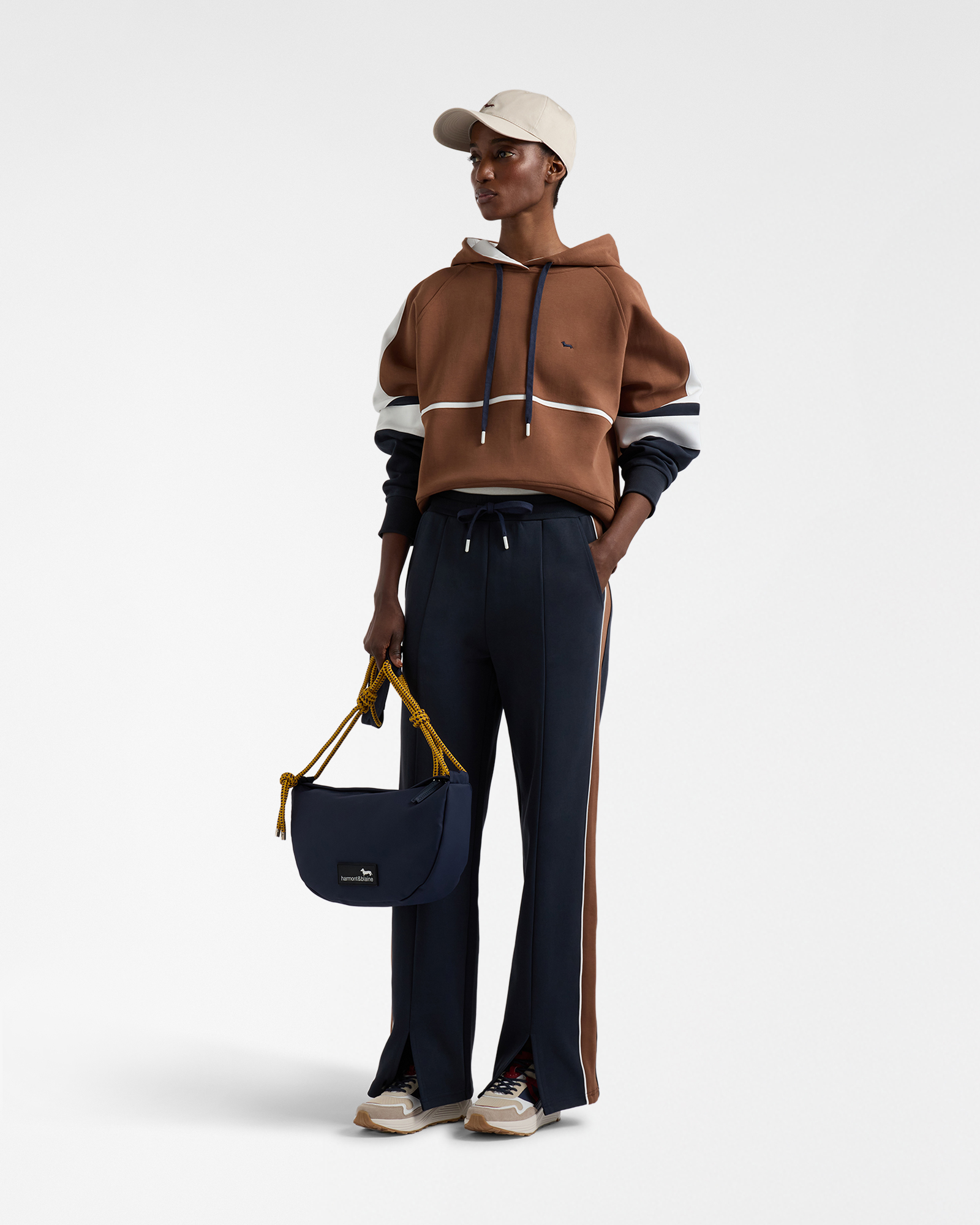 Enterizo de felpa estilo vintage., Marr&oacute;n/Rojo, large image number 3