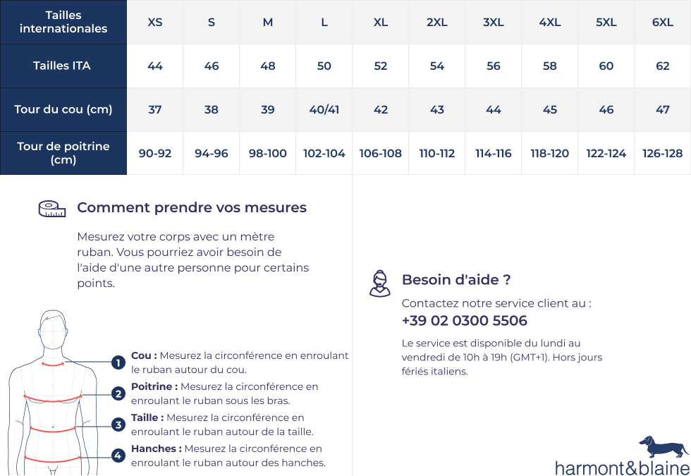 Guide des tailles