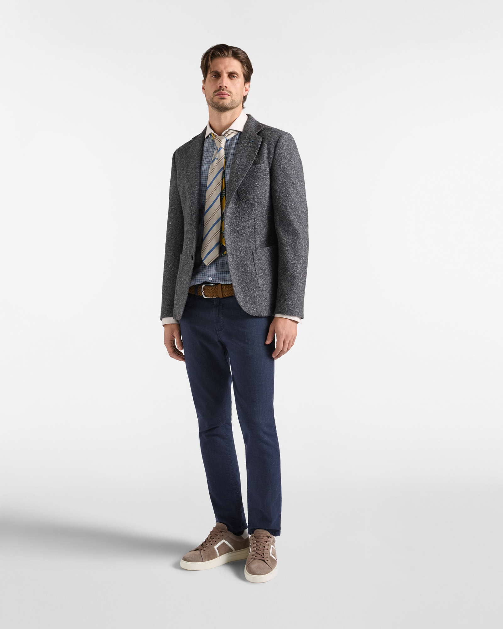 Cardigan Jacket with Printed Text, ANTHRACITE, large image number 3