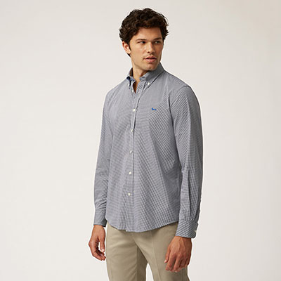 Organic Cotton Shirt With Contrasting Inner Detail