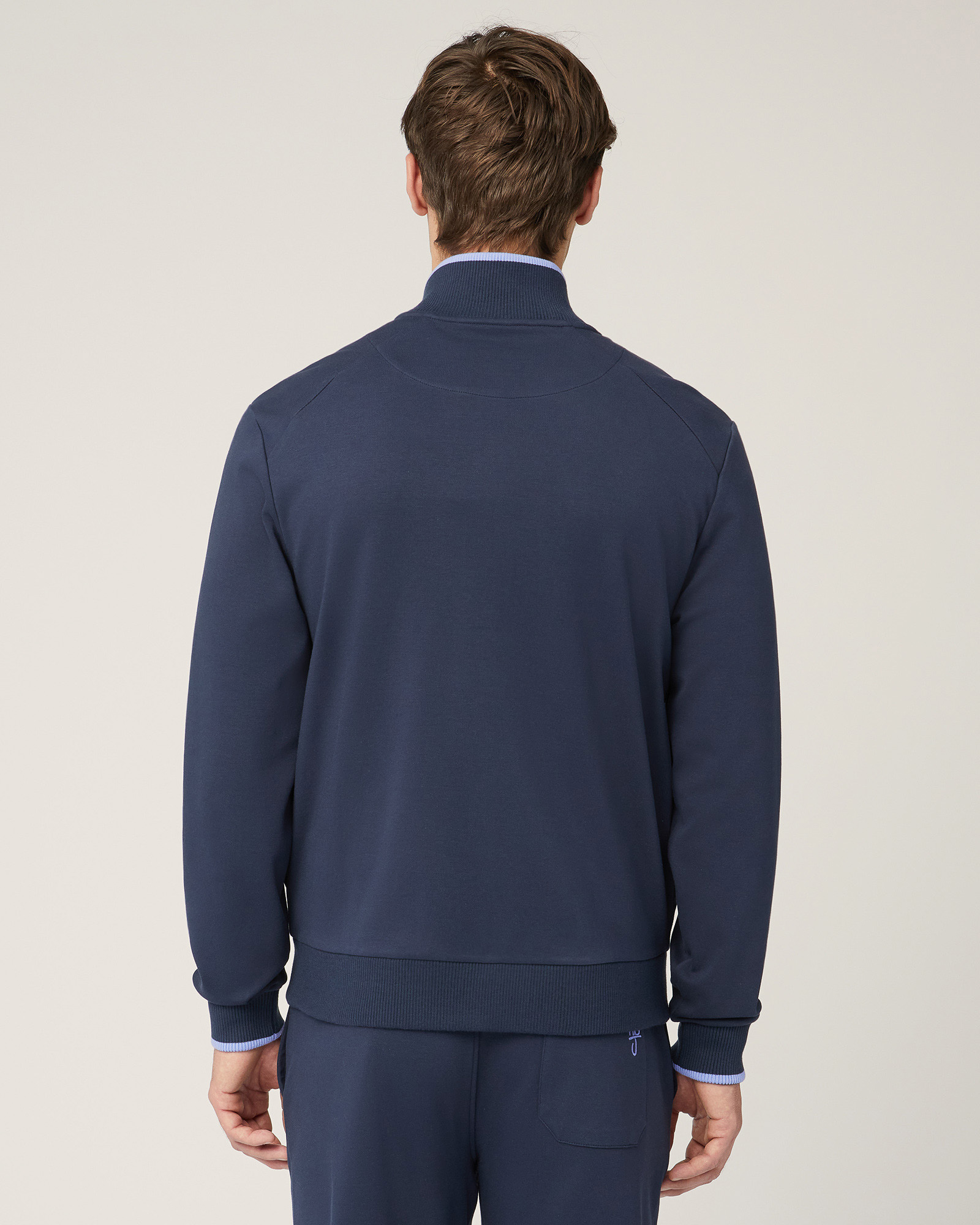 Felpa Full Zip Con Logo
