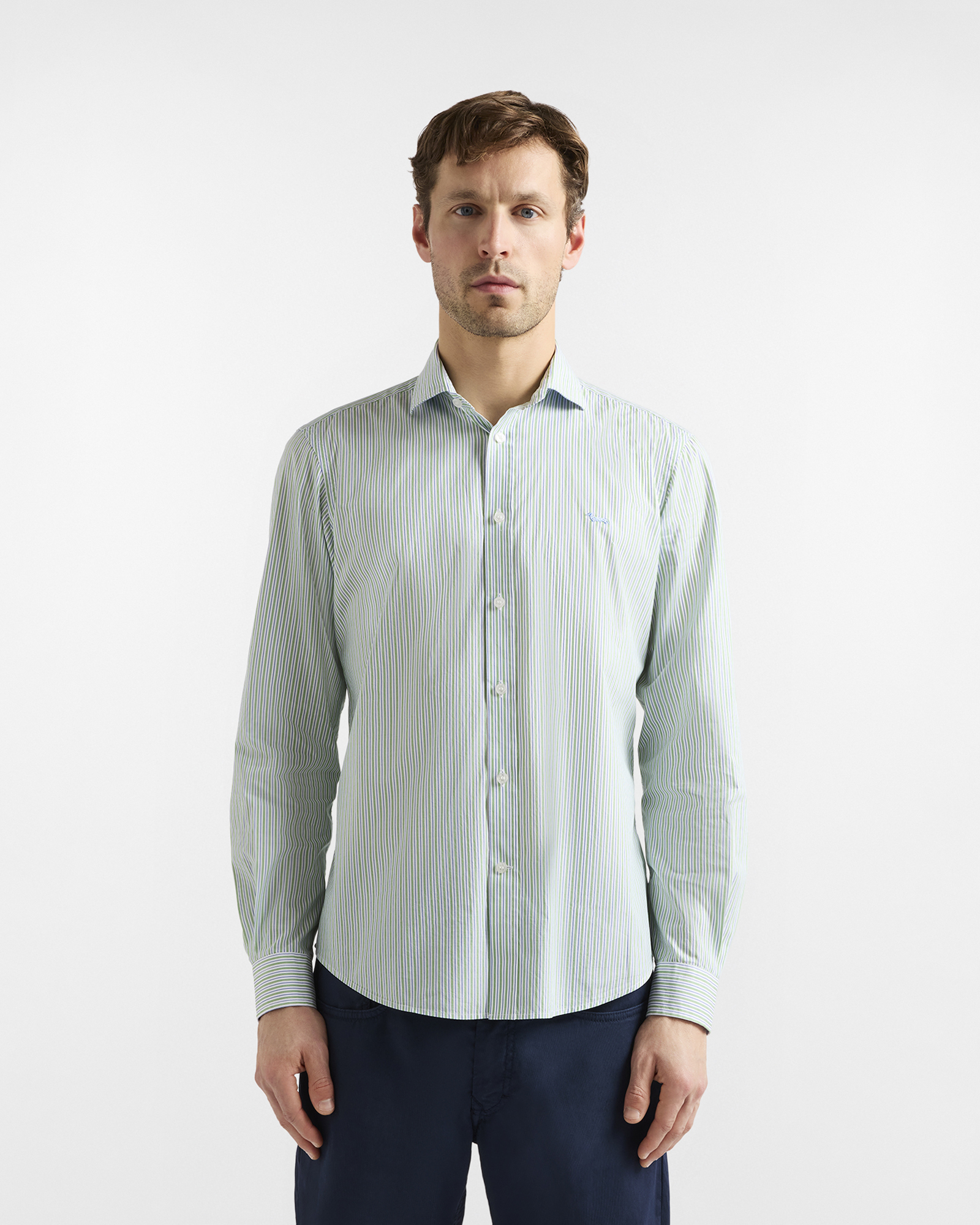 Men's narrow-fit striped shirt