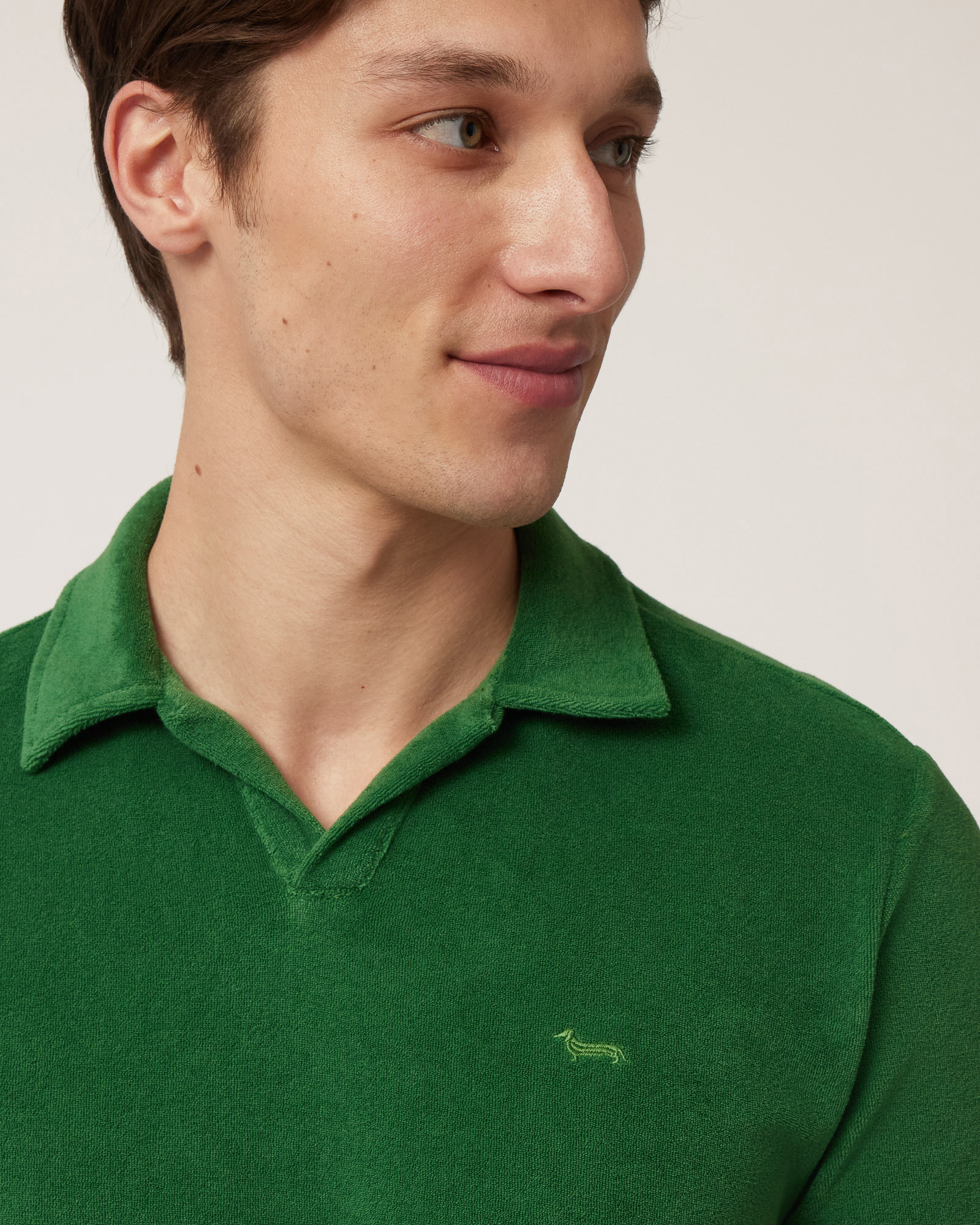 Terry Cotton Polo, Meadow Green, large image number 2
