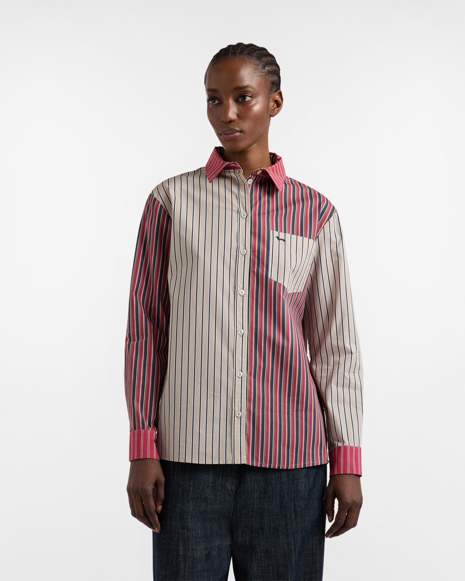 Harmont&Blaine - Camicia "Piazzetta", Donna, Blu, Taglia: 46