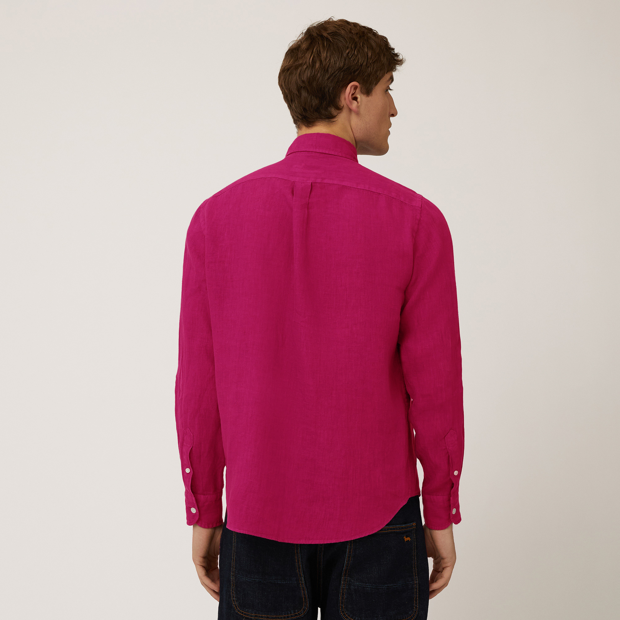 Pure linen shirt, Red, large image number 1