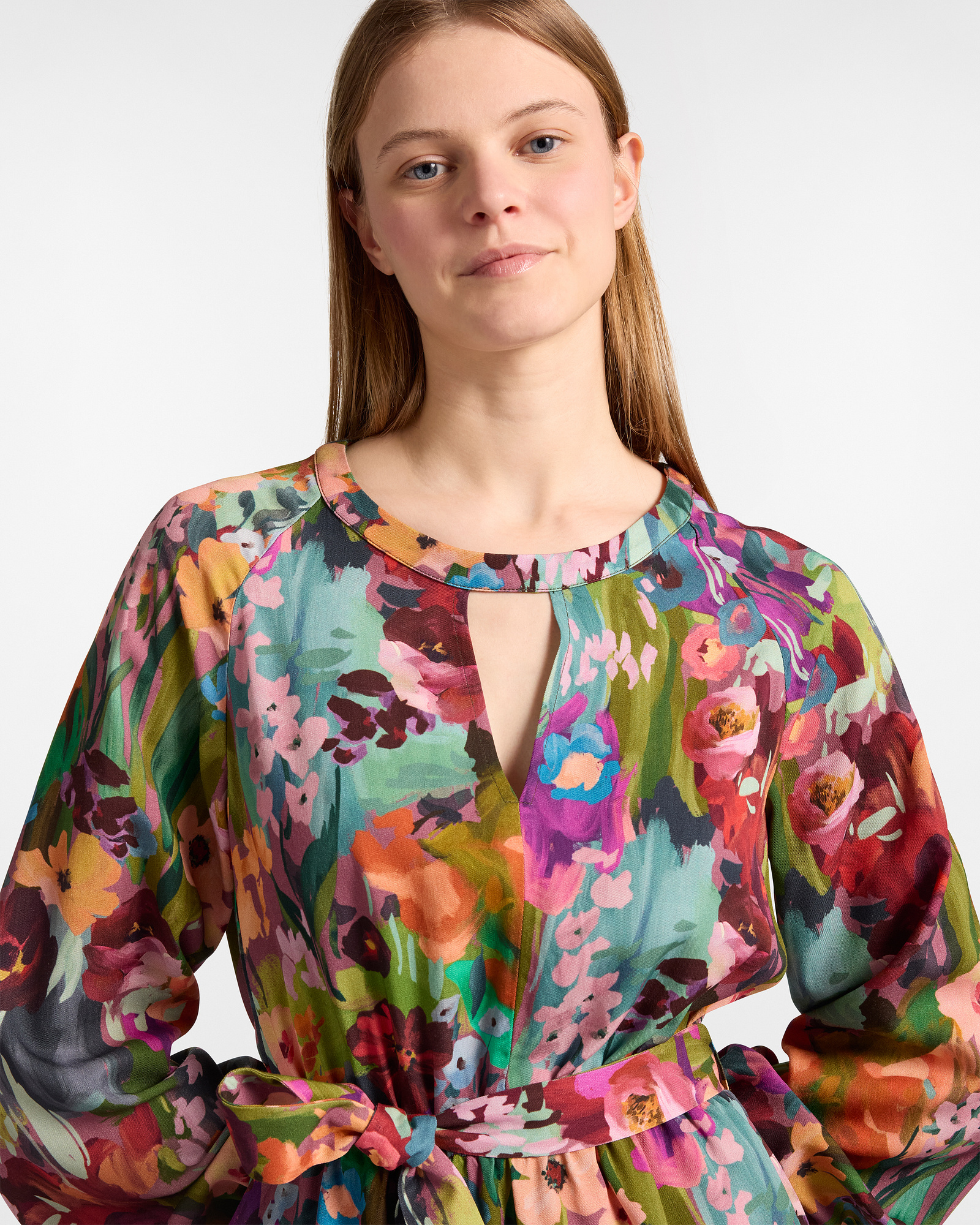 Vestido Corto de Flores, Violeta, large image number 2