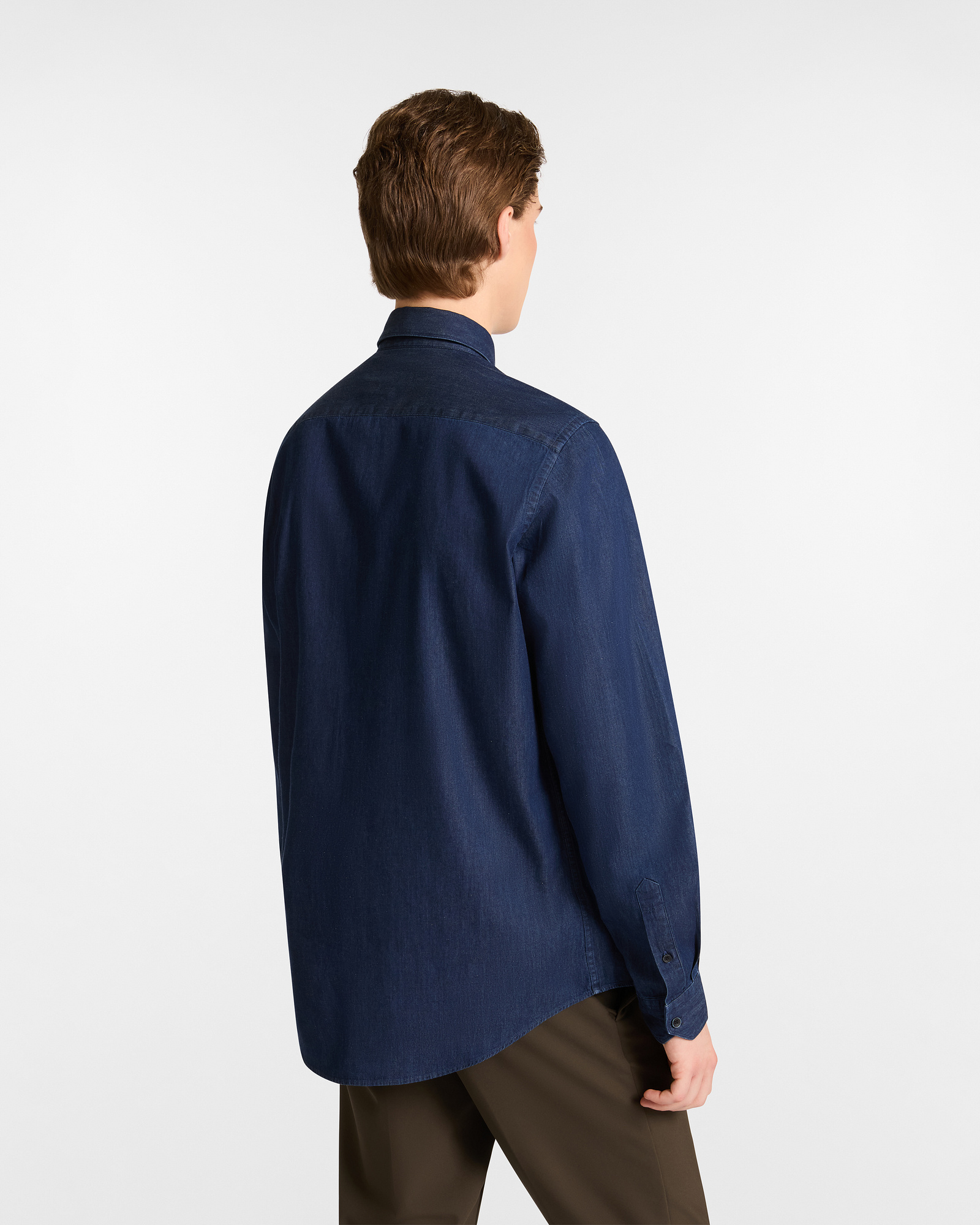 Denim Shirt with Dachshund